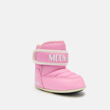 CRIB STRAP PINK NYLON BOOTS