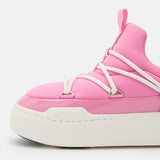 JUNIOR PARK ROSAFARBENE LOW SNEAKERS MIT SCHNÜRUNG