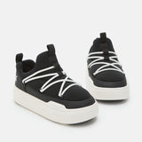 ZAPATILLAS BAJAS DE CORDONES JUNIOR PARK NEGRAS