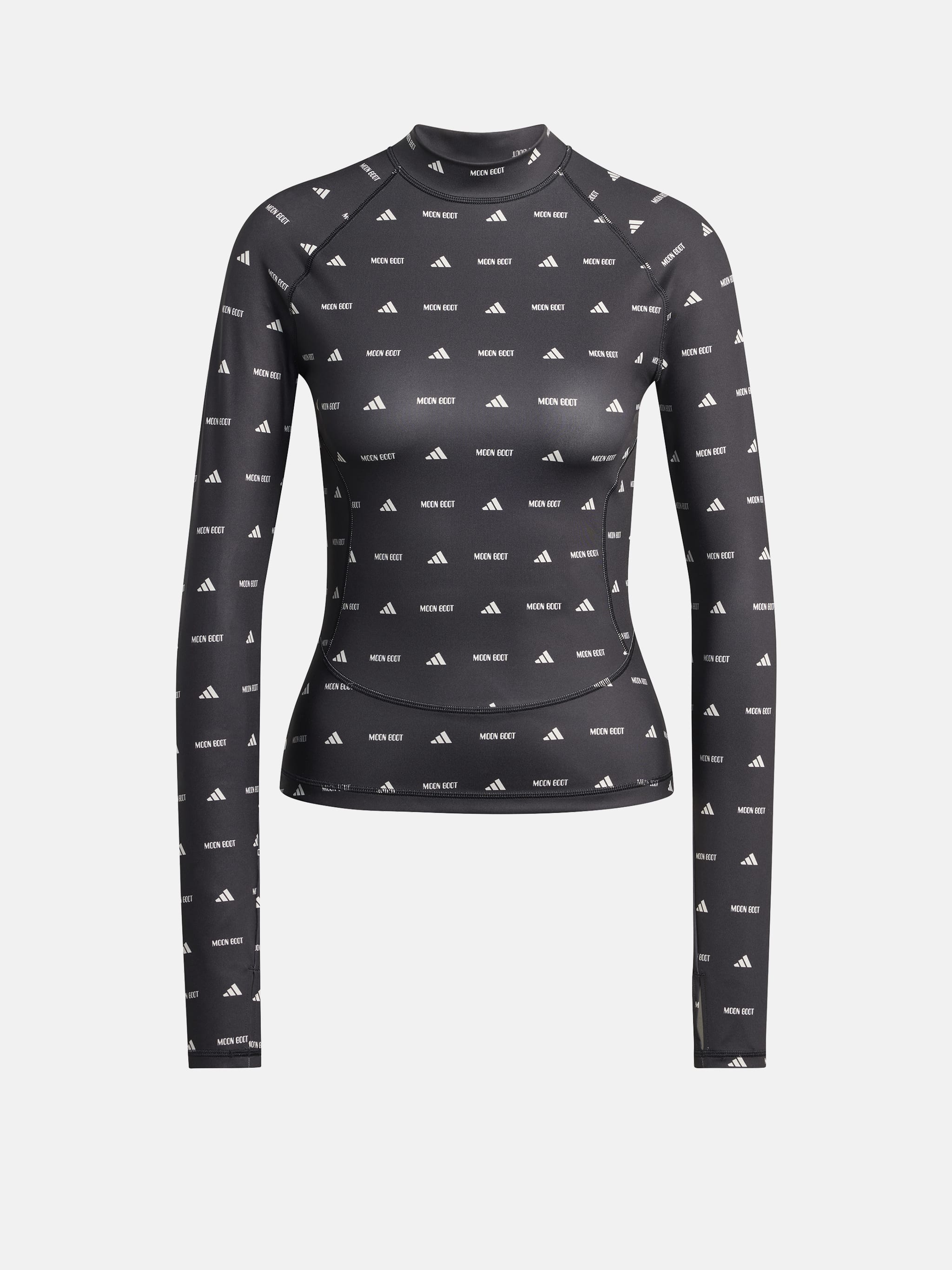 MAGLIA A MANICHE LUNGHE NERA ADIDAS X MOON BOOT