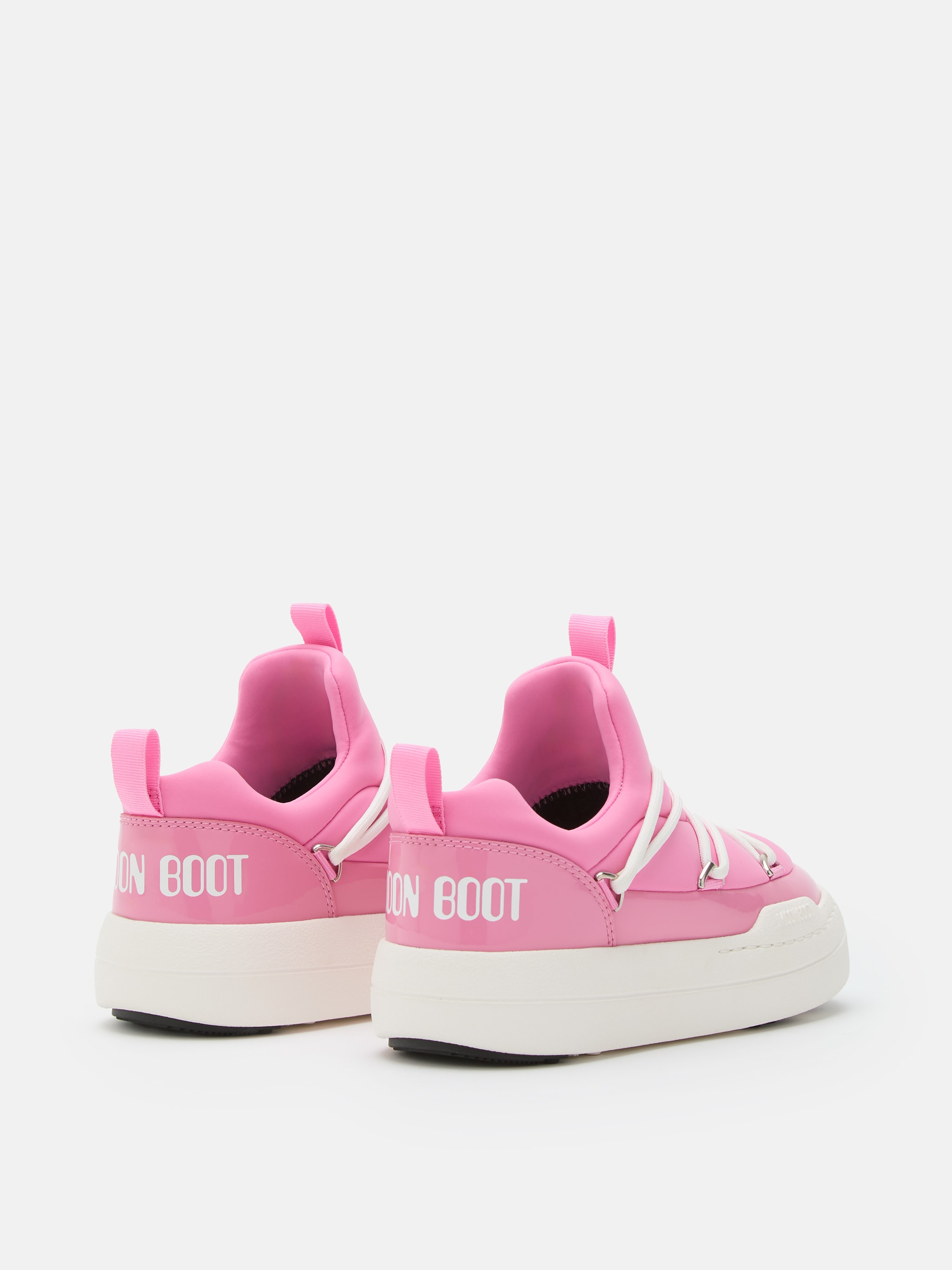 JUNIOR PARK ROSAFARBENE LOW SNEAKERS MIT SCHN&Uuml;RUNG
