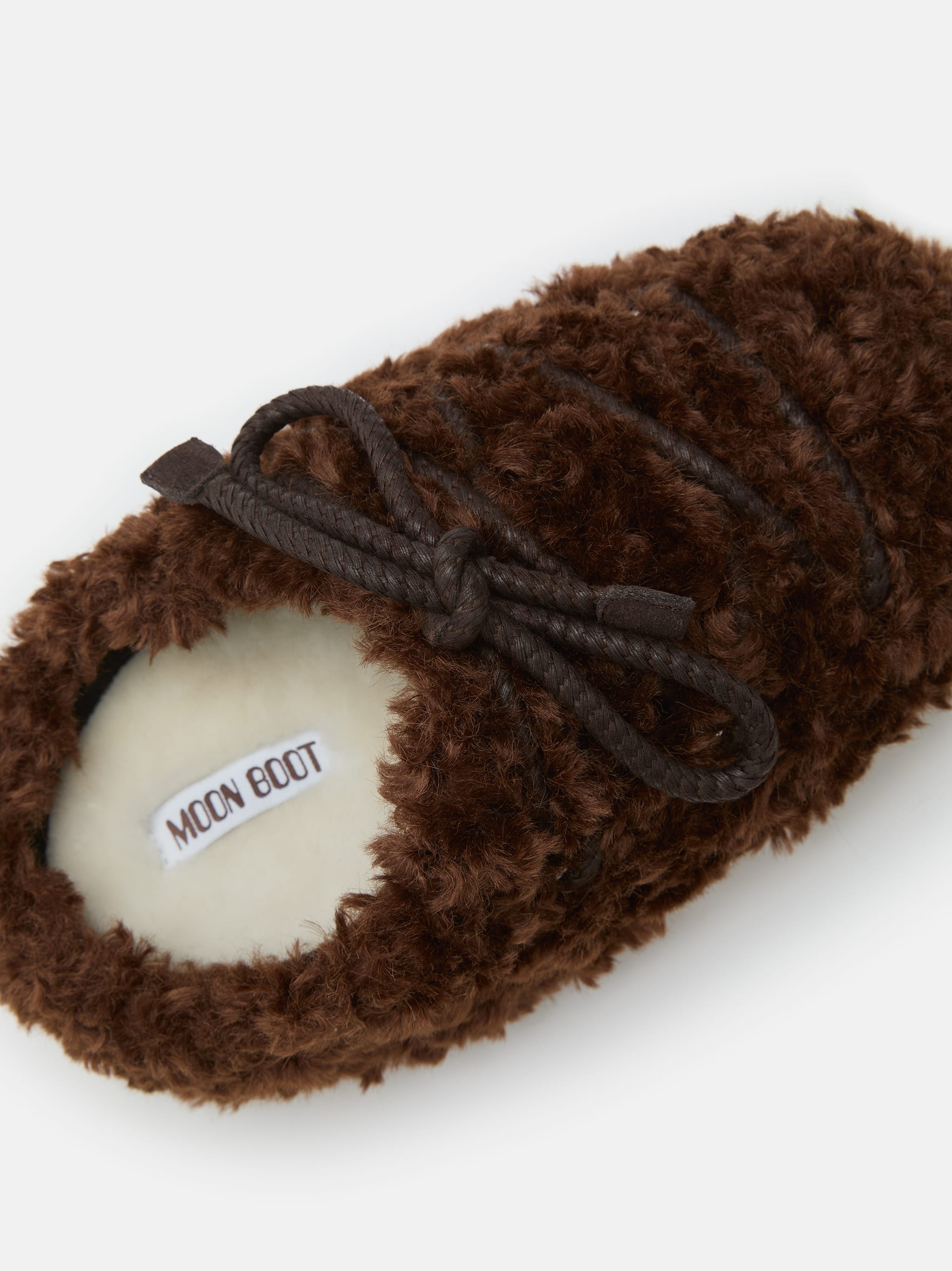 EVX DARK BROWN CURLY MULES image number 2