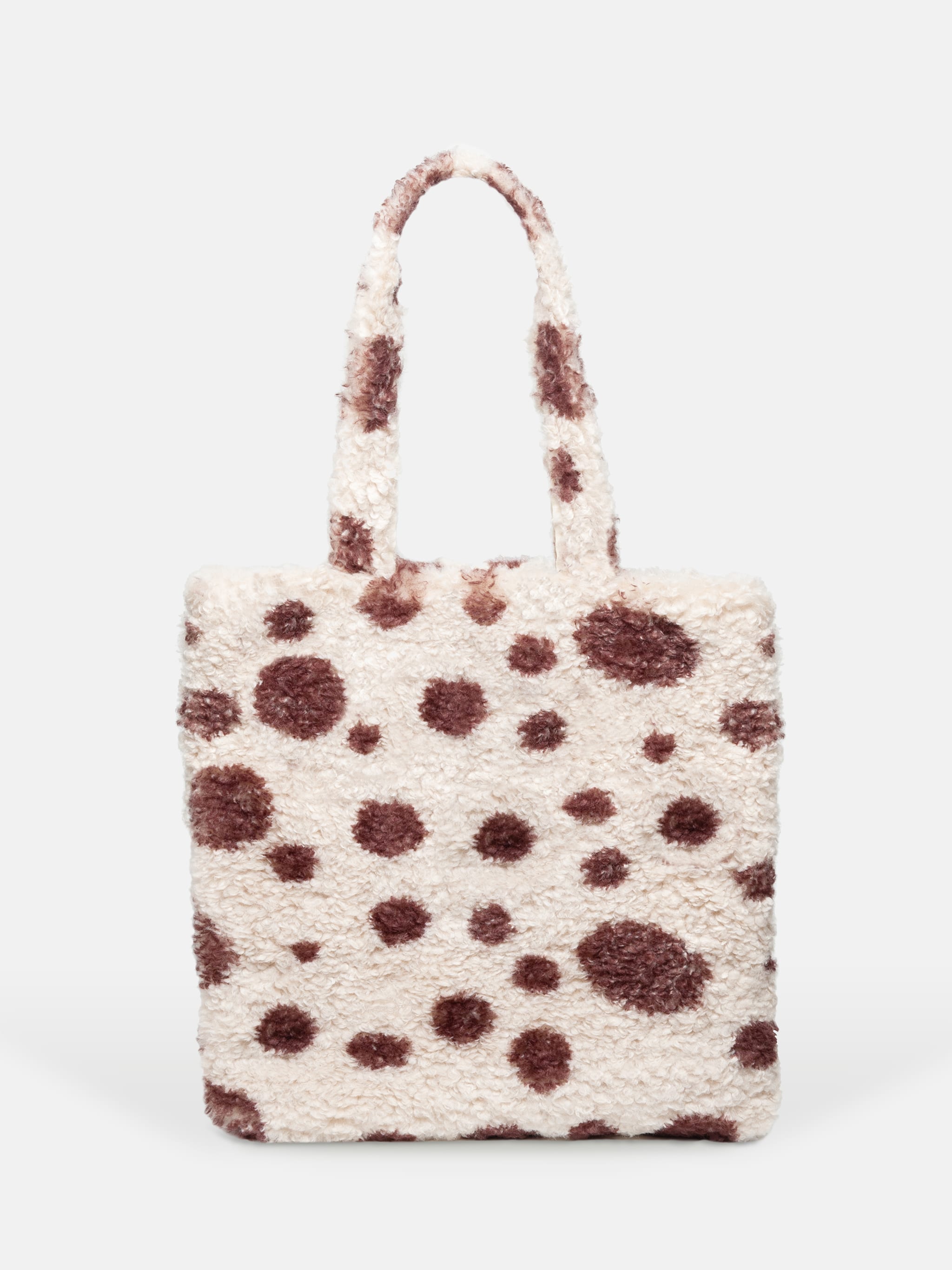 BORSA SHOPPER MARRONE IN ECOPELLICCIA image number 2