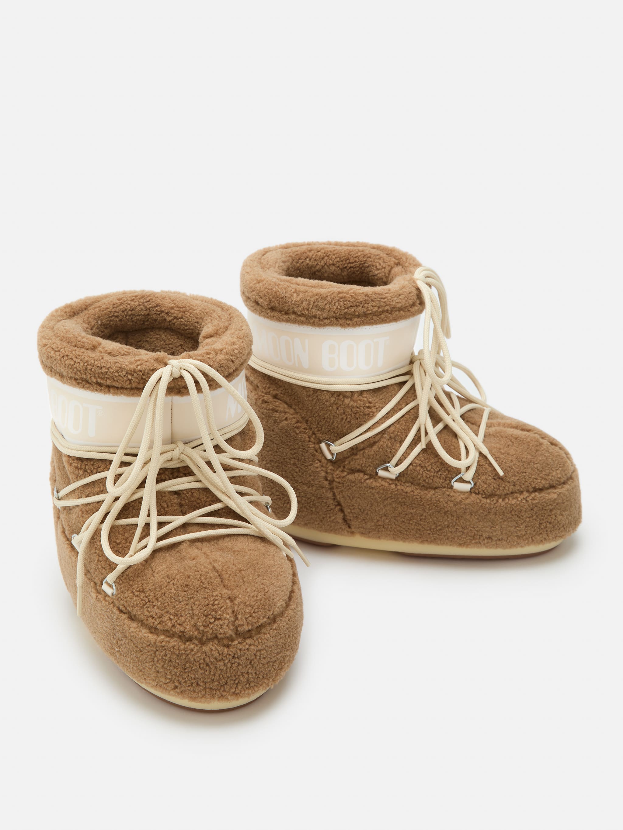 ICON LOW CAMELFARBENE STIEFEL AUS FLEECE image number 3