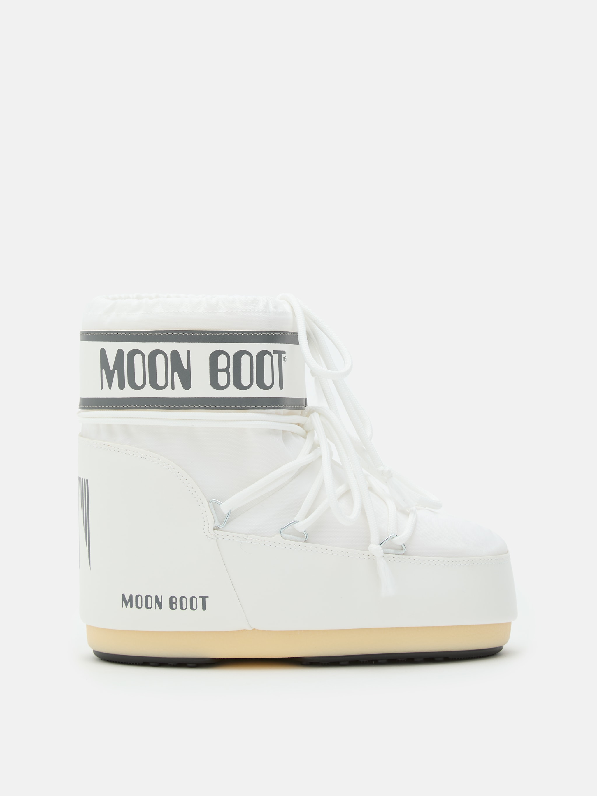 ICON LOW WHITE NYLON BOOTS