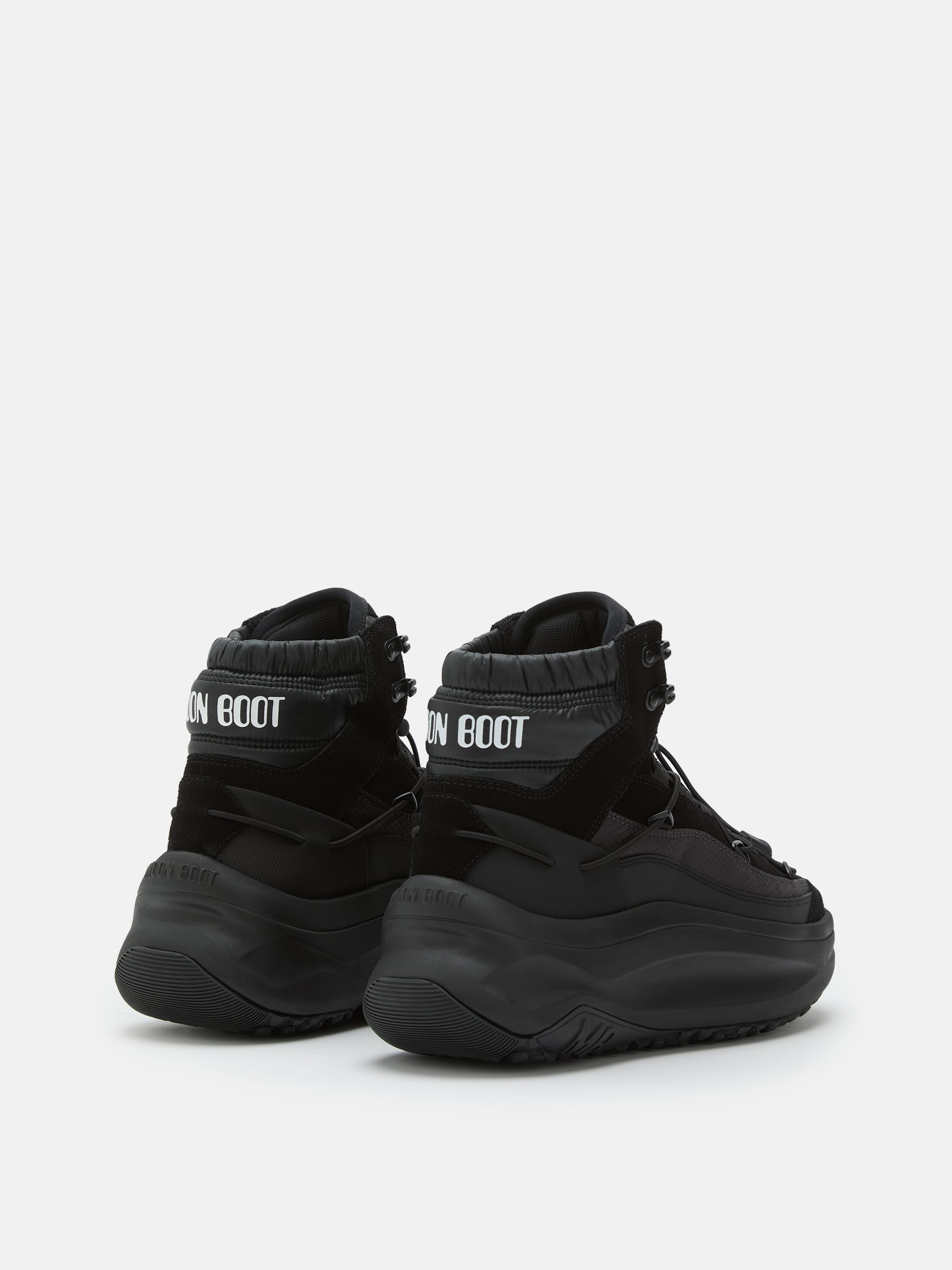 MOON247 BLACK XLACE MID SNEAKERS