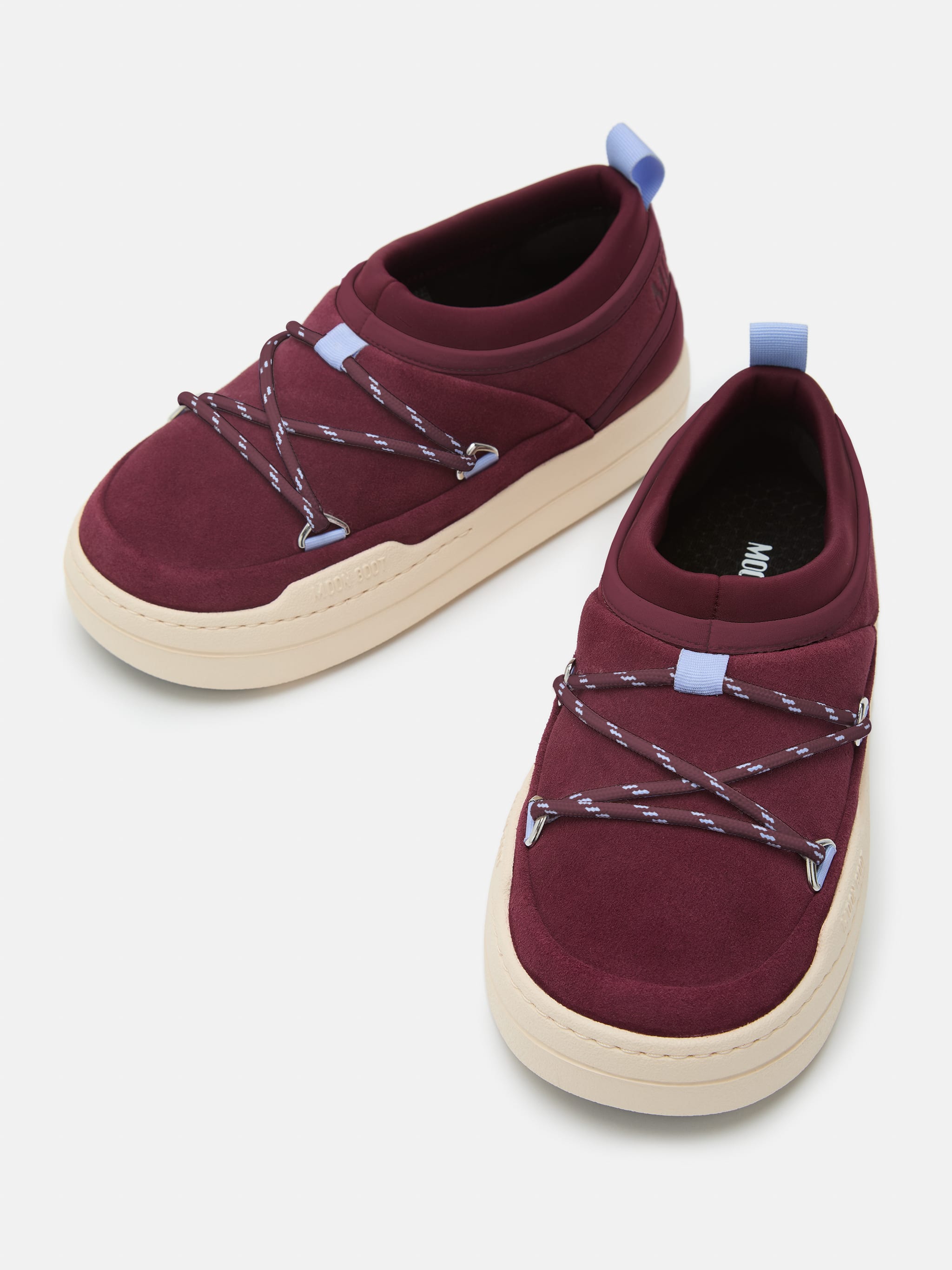 SNEAKER PARK ICON IN PELLE SCAMOSCIATA BORDEAUX image number 3