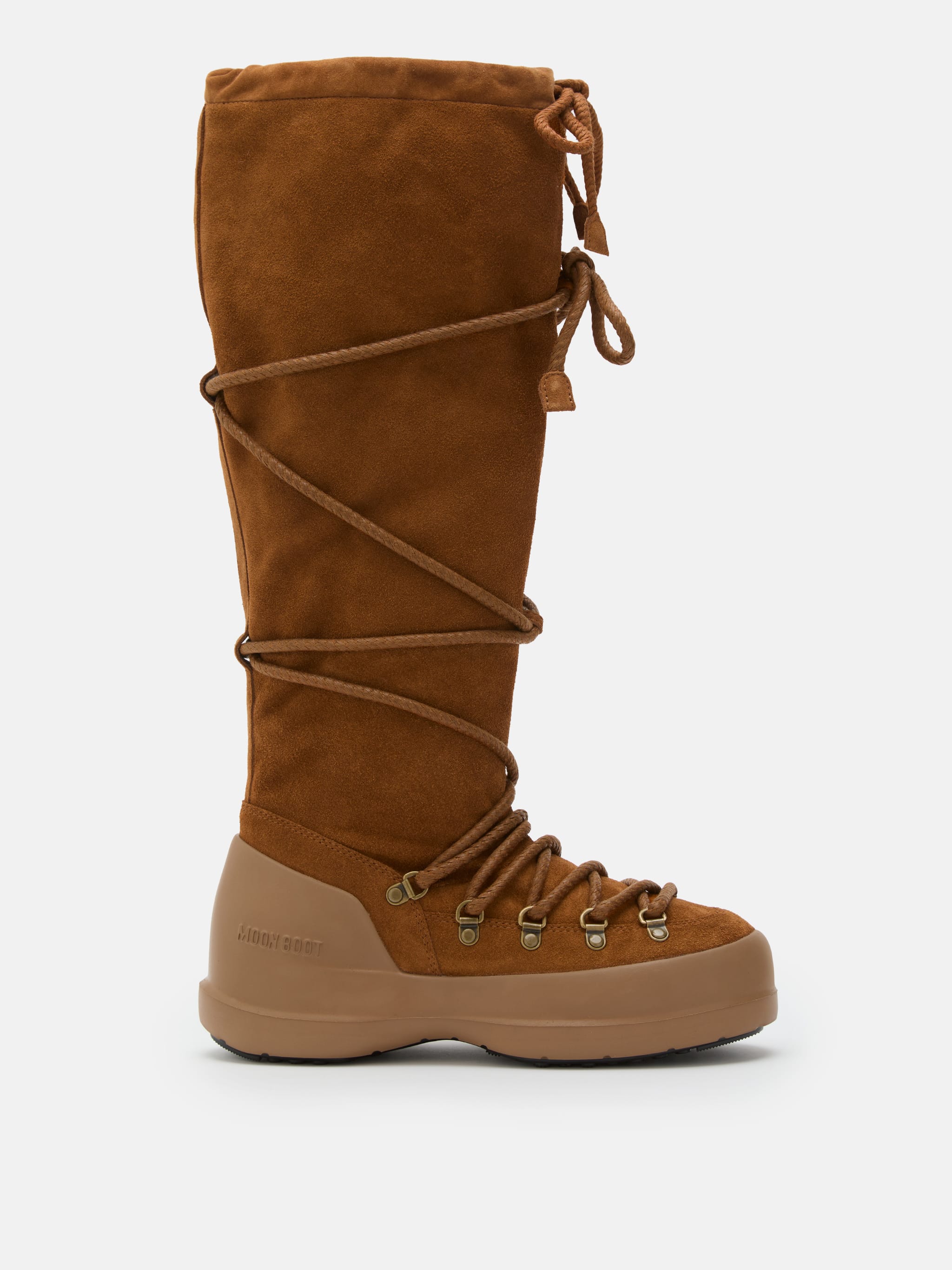 LUNA BRAUNE EXTRA STIEFEL AUS VELOURSLEDER