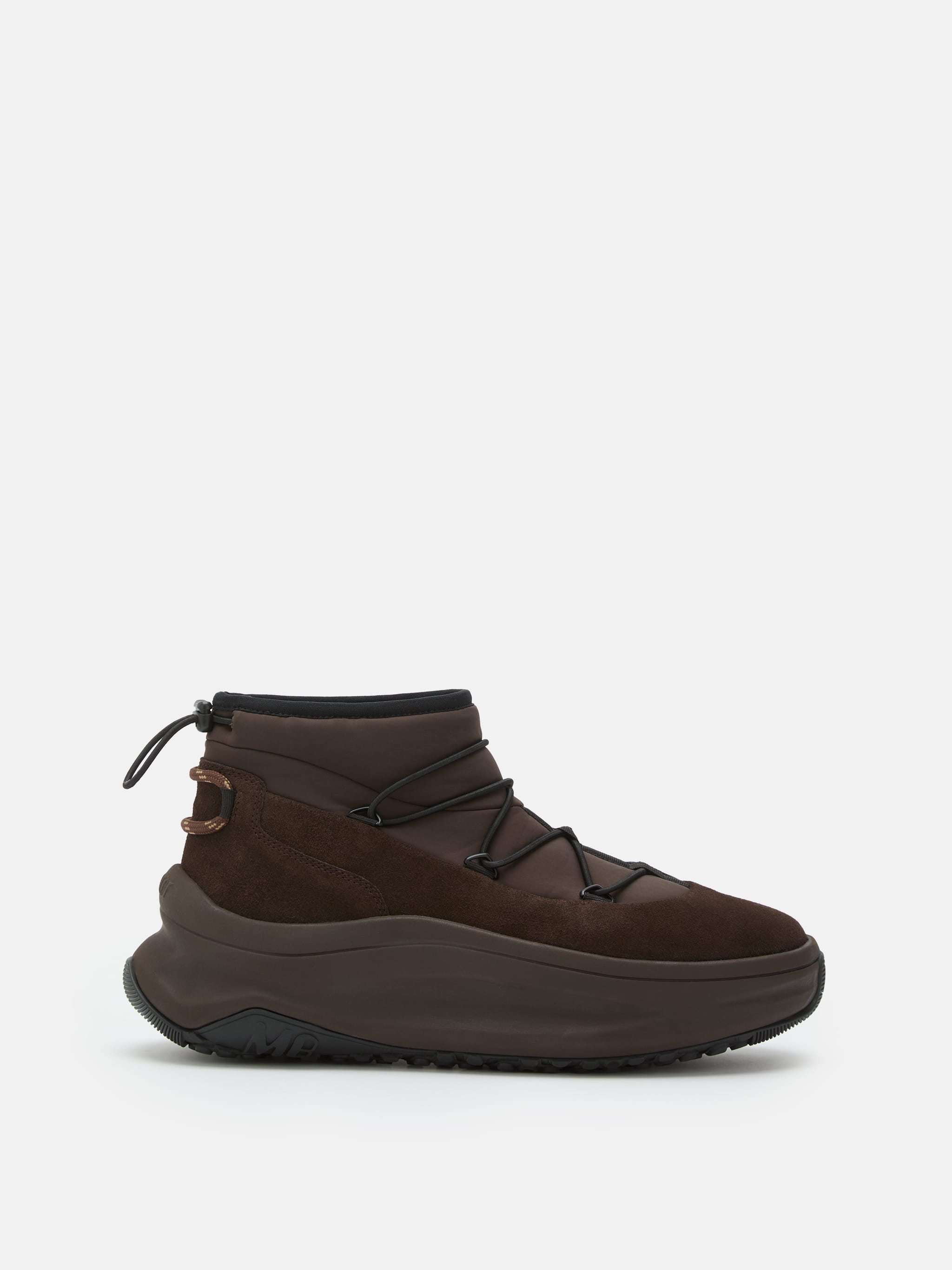 MOON247 DARK BROWN SLIP-ON SNEAKERS