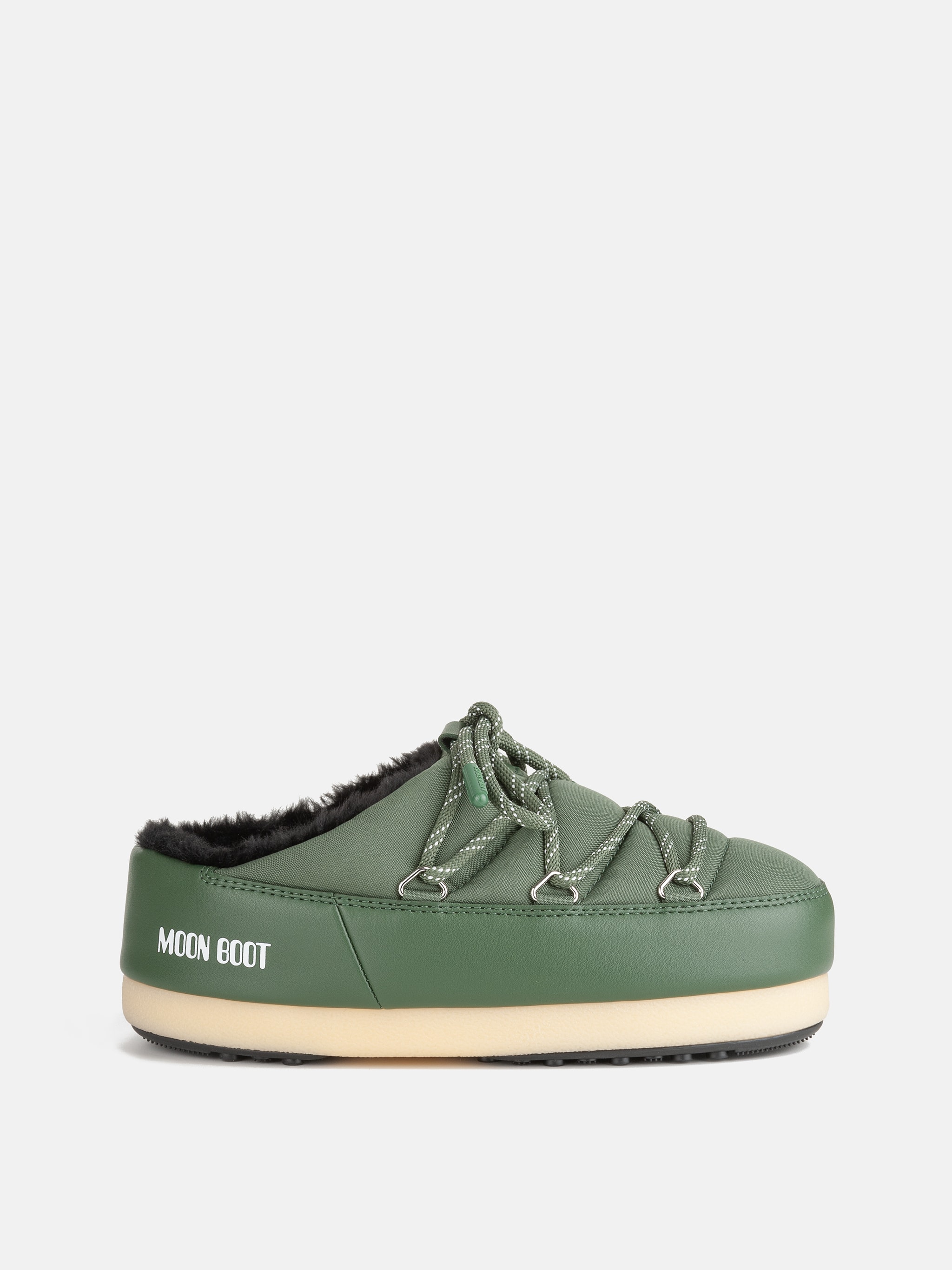 EVX GRÜNE MULES AUS NYLON
