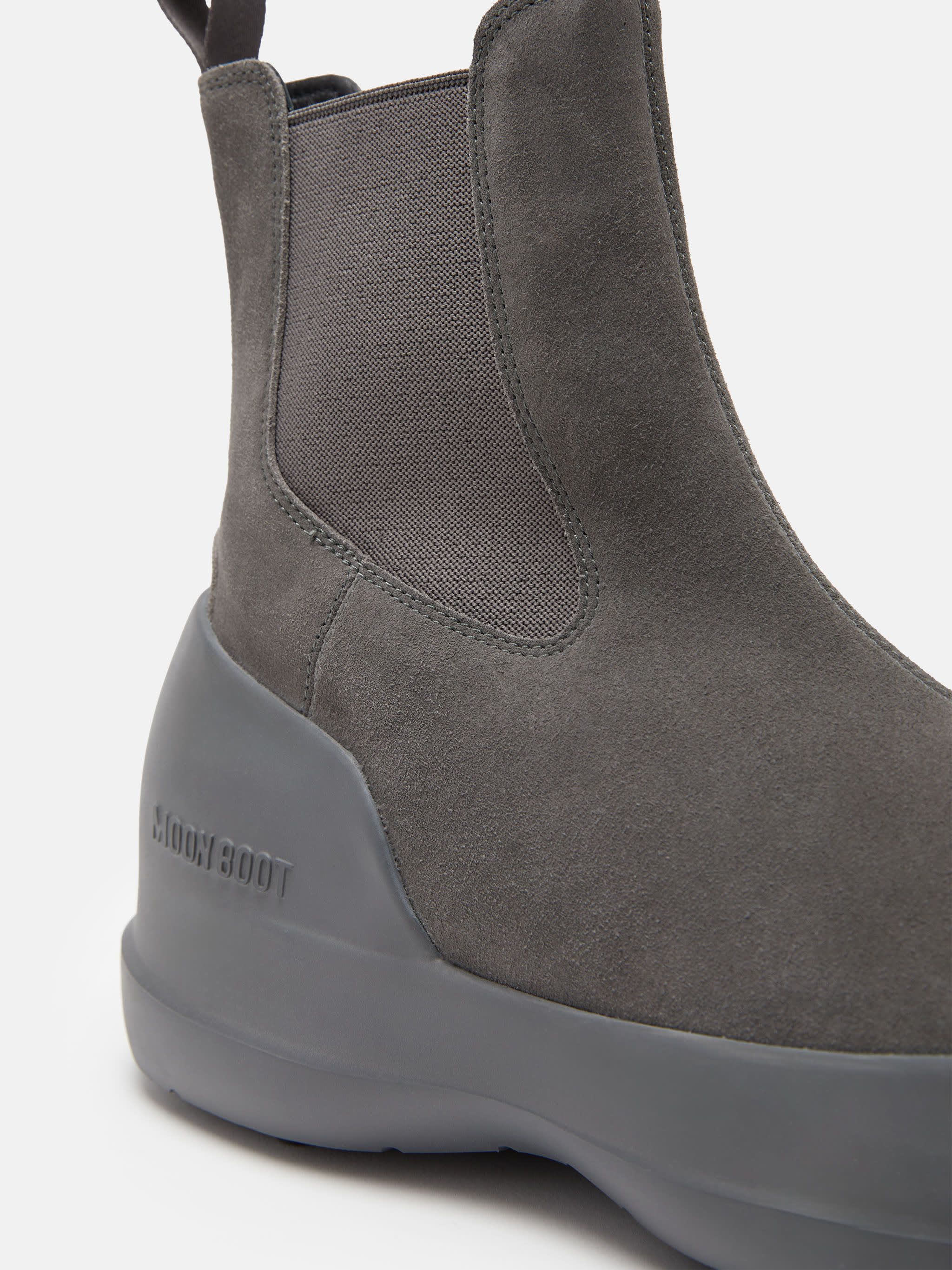 BOTTES CHELSEA LUNA EN DAIM GRIS image number 3