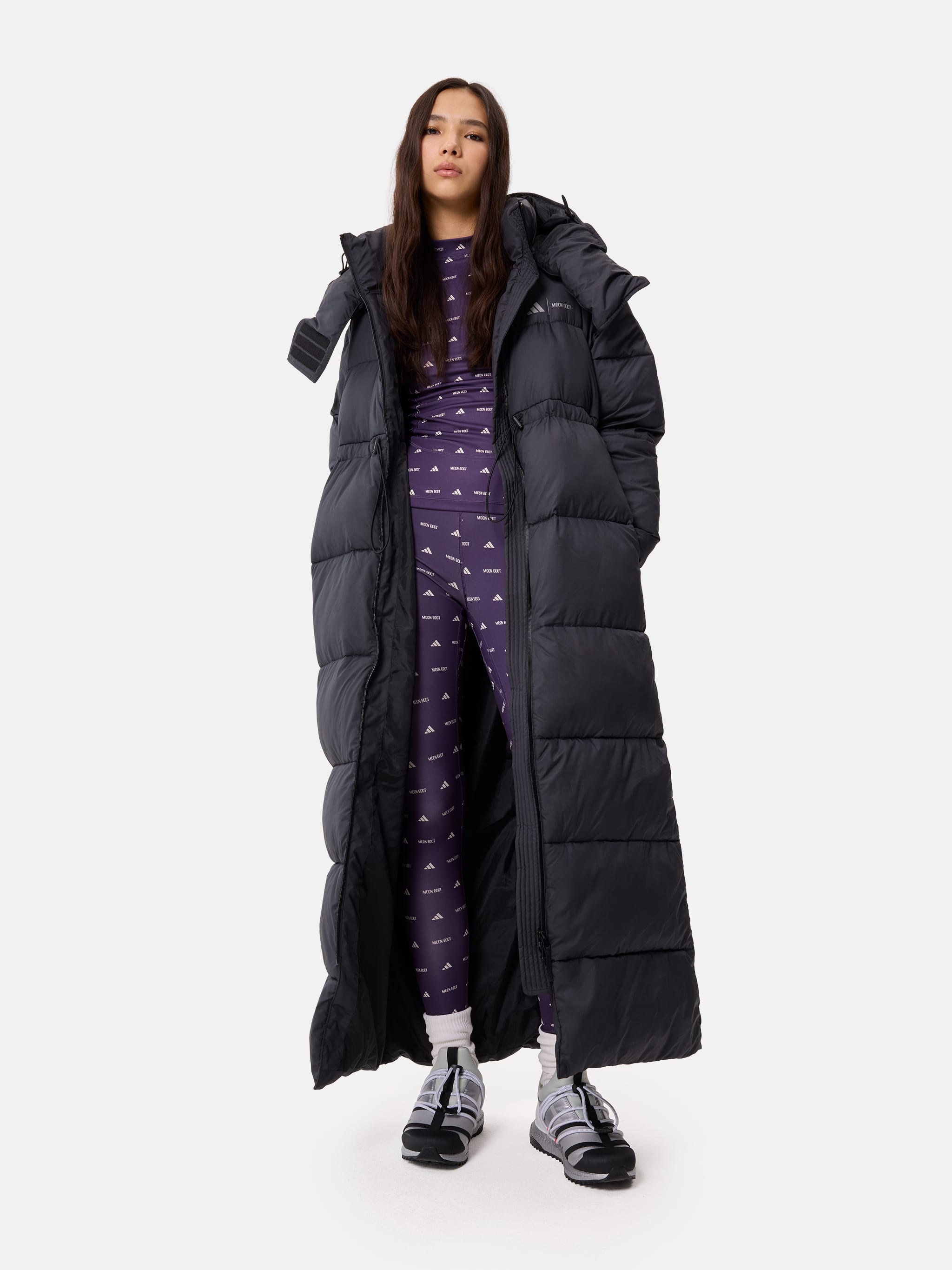 HAUT &Agrave; MANCHES LONGUES PRUNE ADIDAS X MOON BOOT image number 3