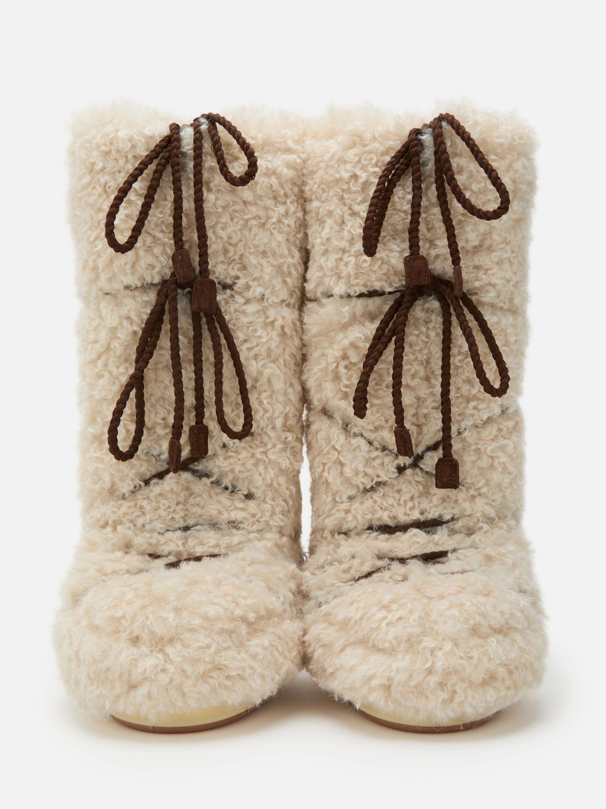 ICON ECRU CURLY EXTRA BOOTS image number 3