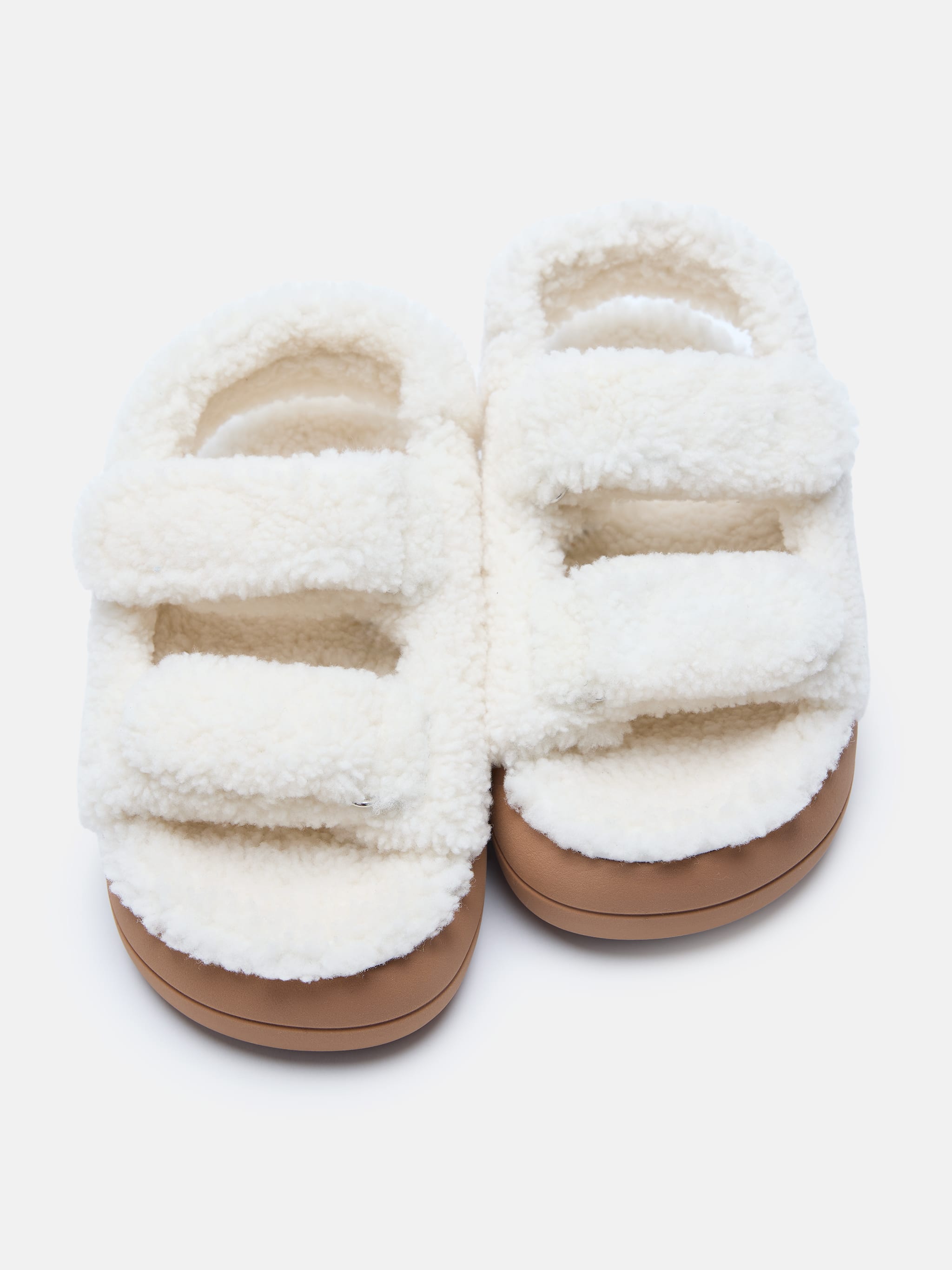 SANDALO BIANCO IN SHEARLING image number 3