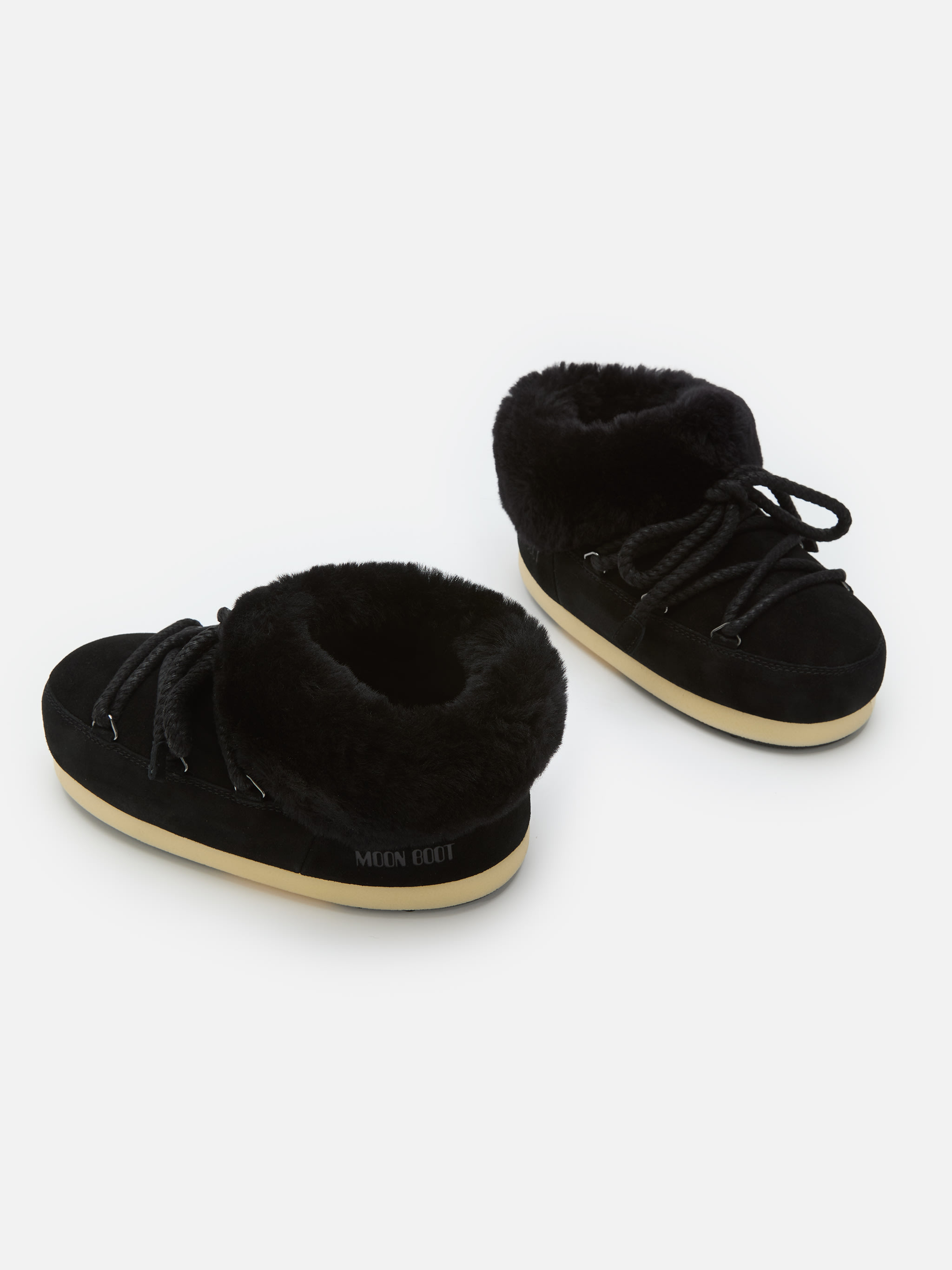 EVX SCHWARZE MULES AUS VELOURSLEDER image number 3