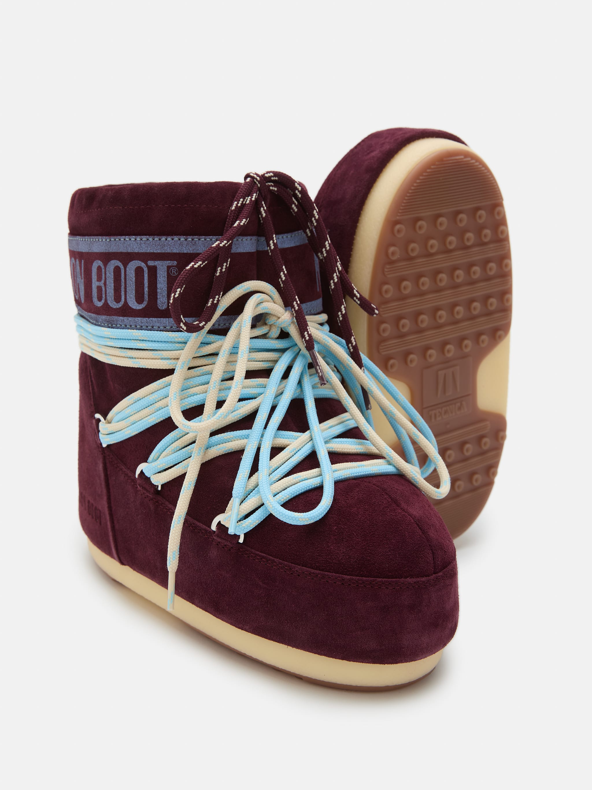 ICON LOW BORDEAUXROTE STIEFEL AUS VELOURSLEDER image number 3