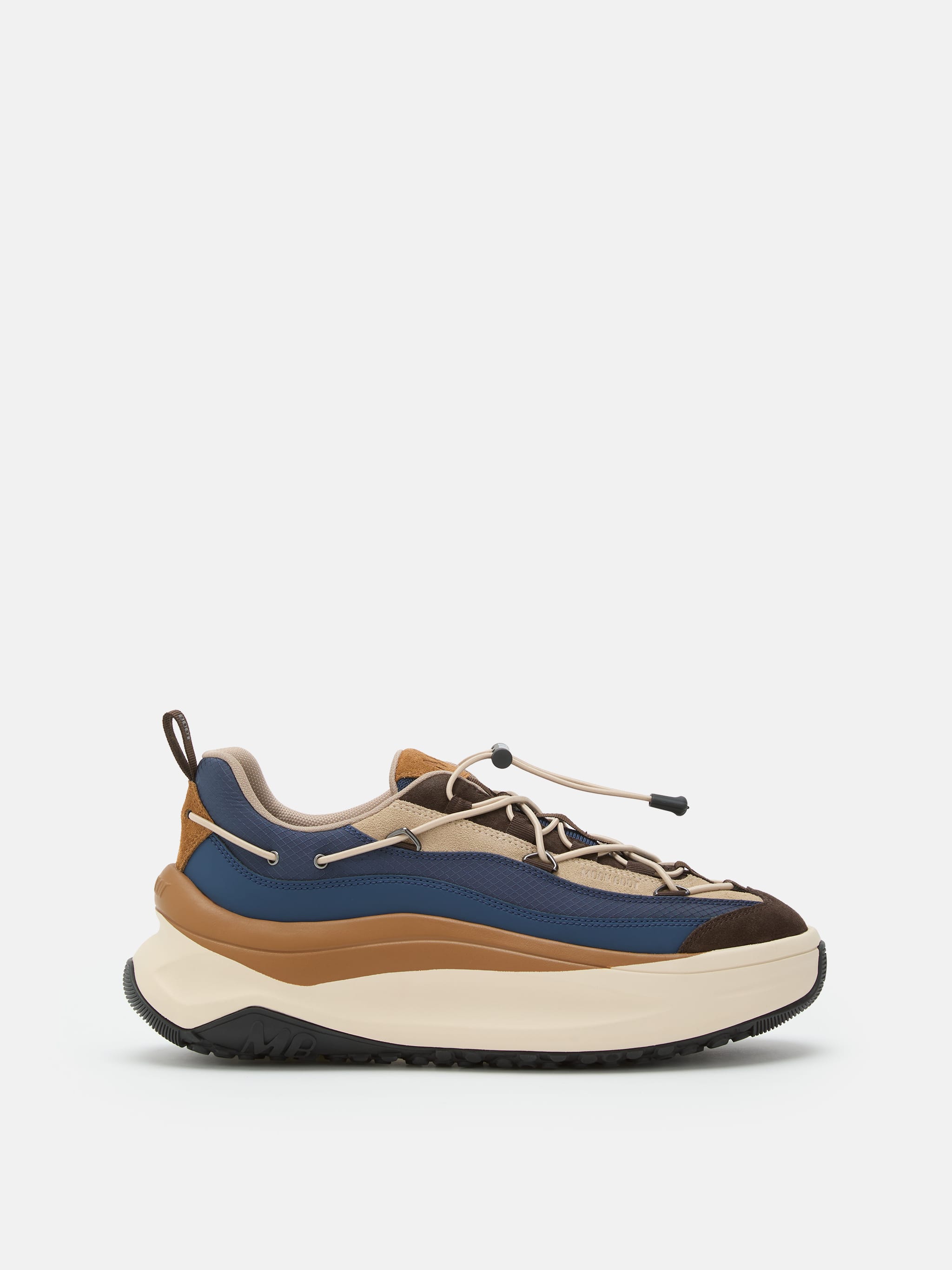 MOON247 XLACE DUNKELBLAUE UND BRAUNE SNEAKERS