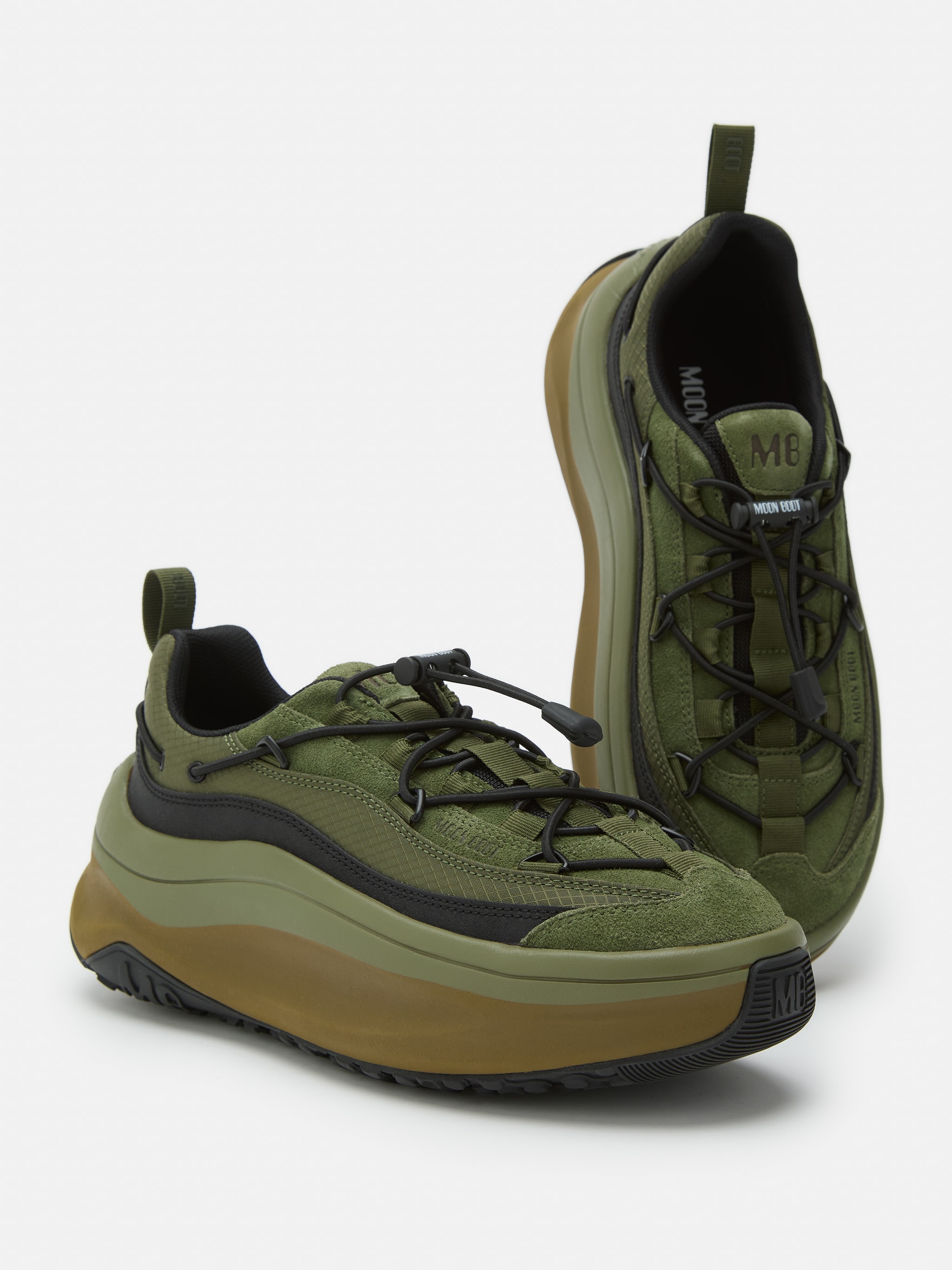 SNEAKER MOON247 XLACE VERDE image number 3