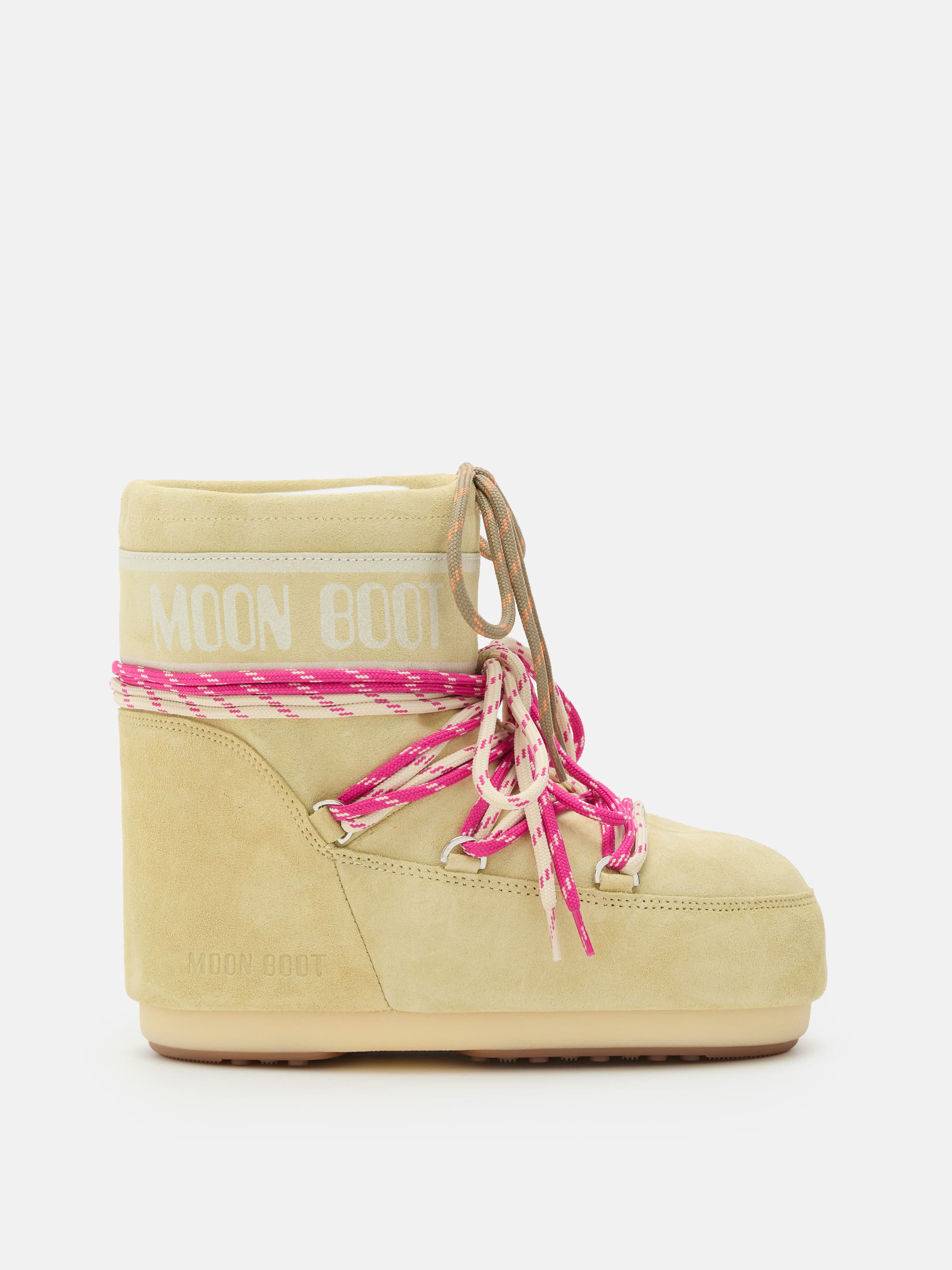 ICON LOW GELBE STIEFEL AUS VELOURSLEDER