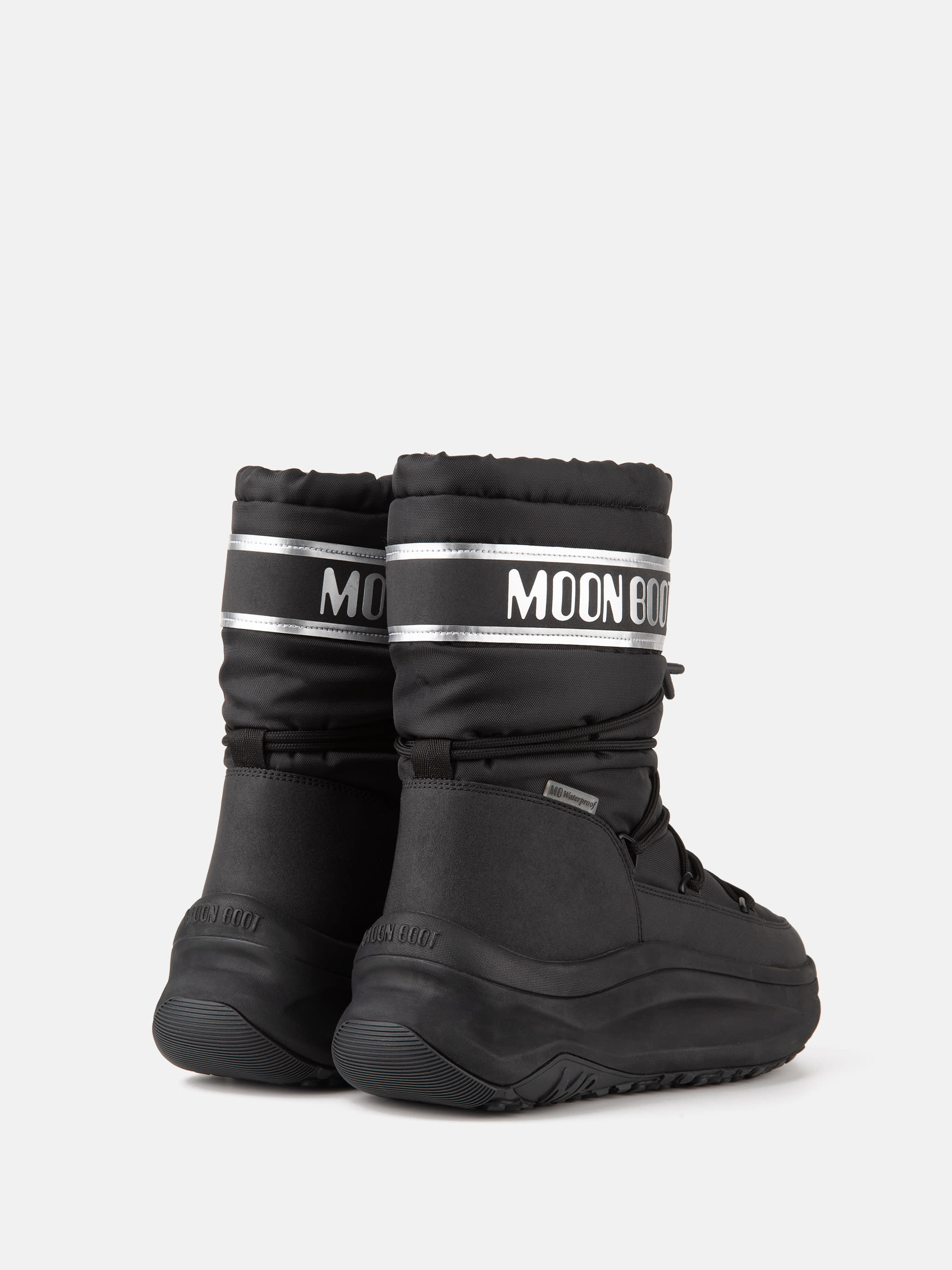 MOON247 SCHWARZE UND SILBERFARBENE POLAR STIEFEL
