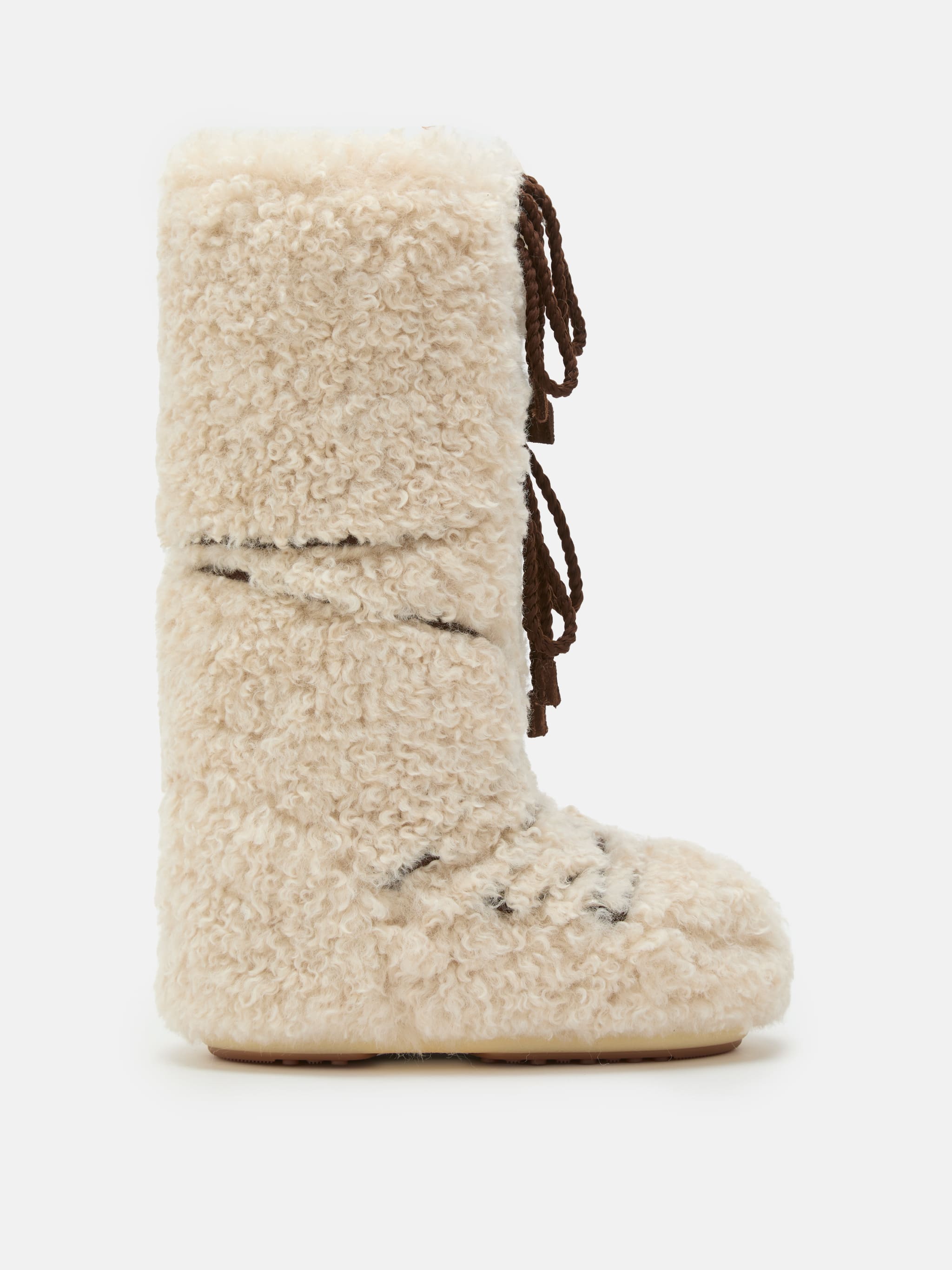 ICON ECRU CURLY EXTRA BOOTS image number 0