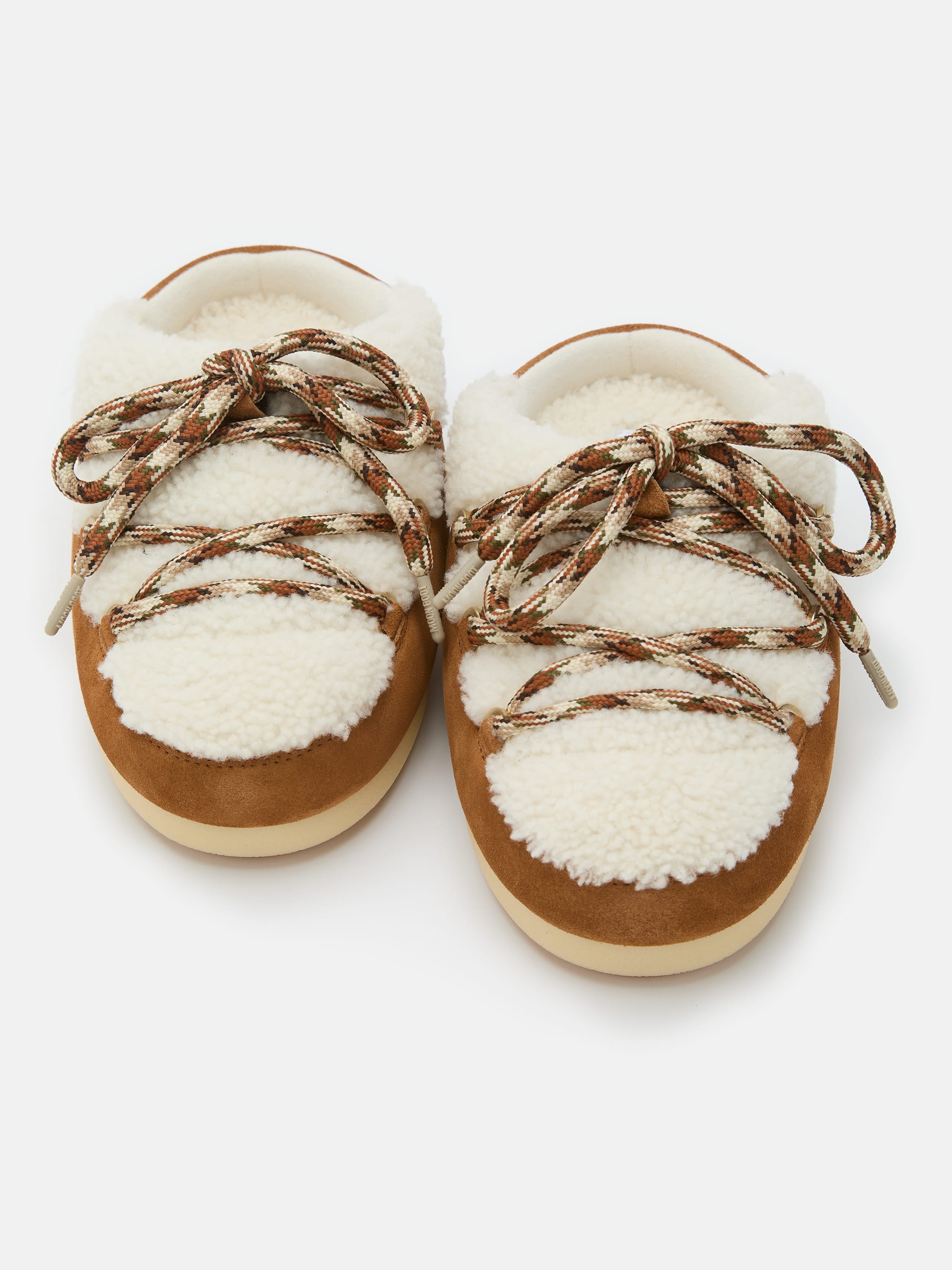 MULE EVX EN SHEARLING MARRON image number 3