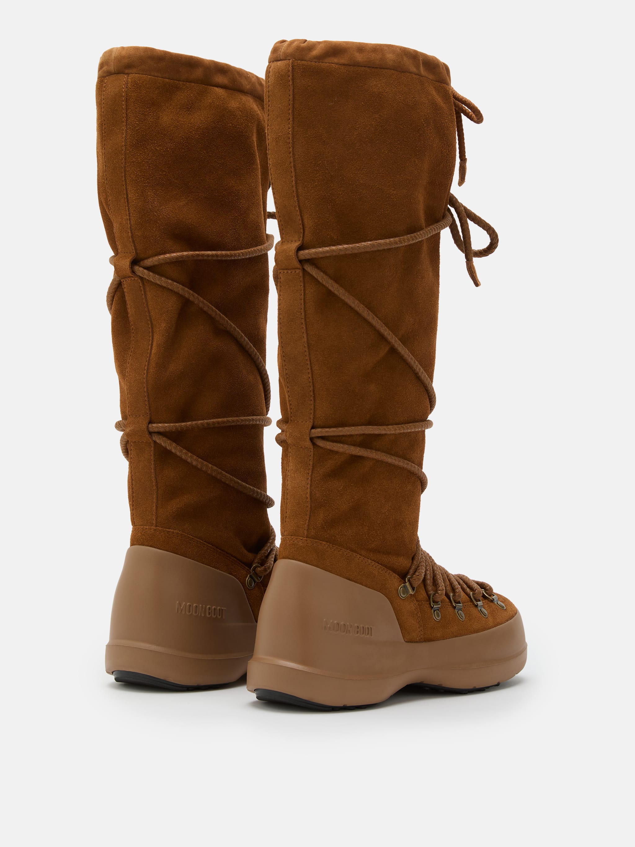 LUNA BRAUNE EXTRA STIEFEL AUS VELOURSLEDER