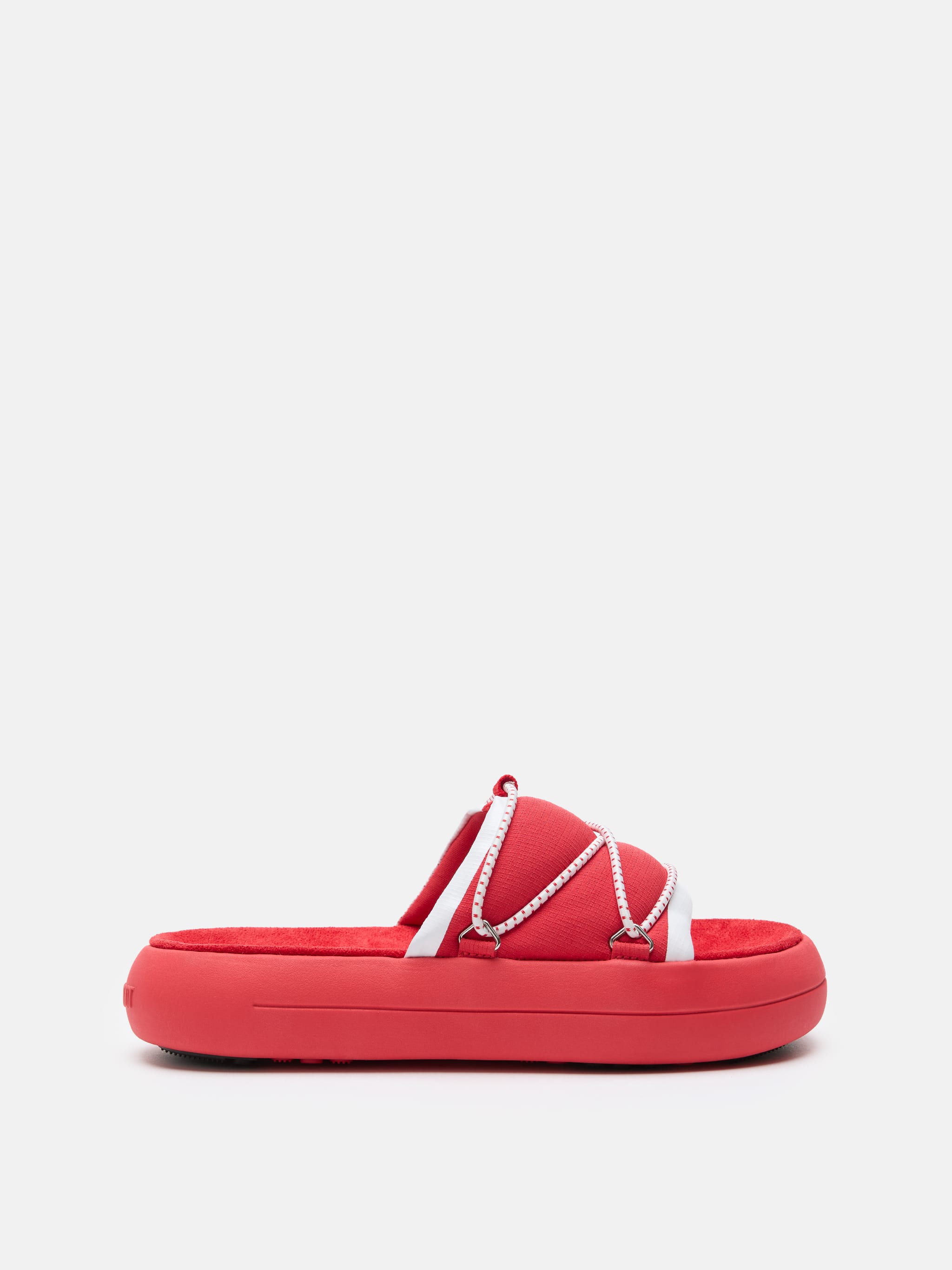 ICON SLIDE PANTOLETTEN IN ROT