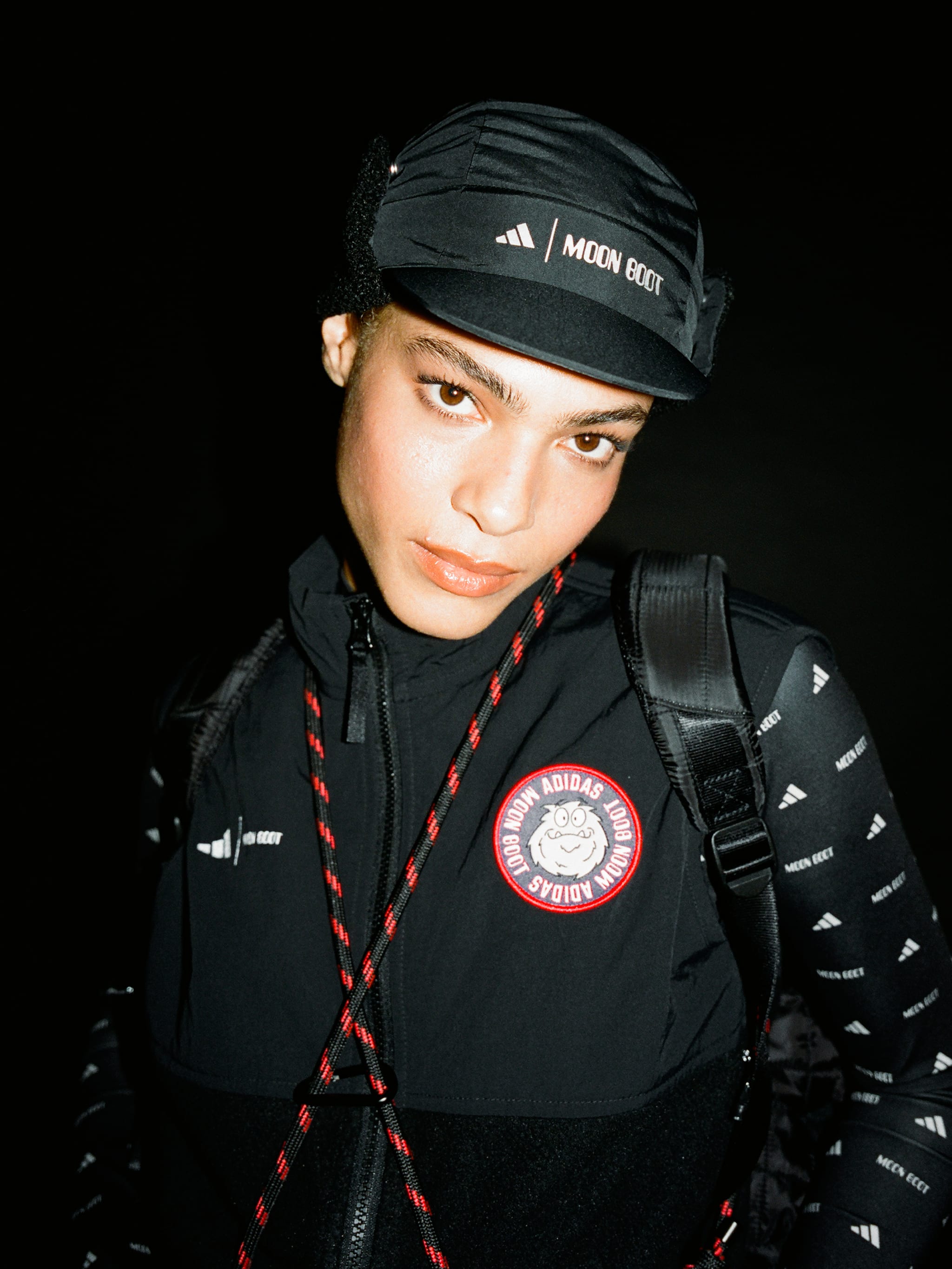 ADIDAS X MOON BOOT BLACK CAP
