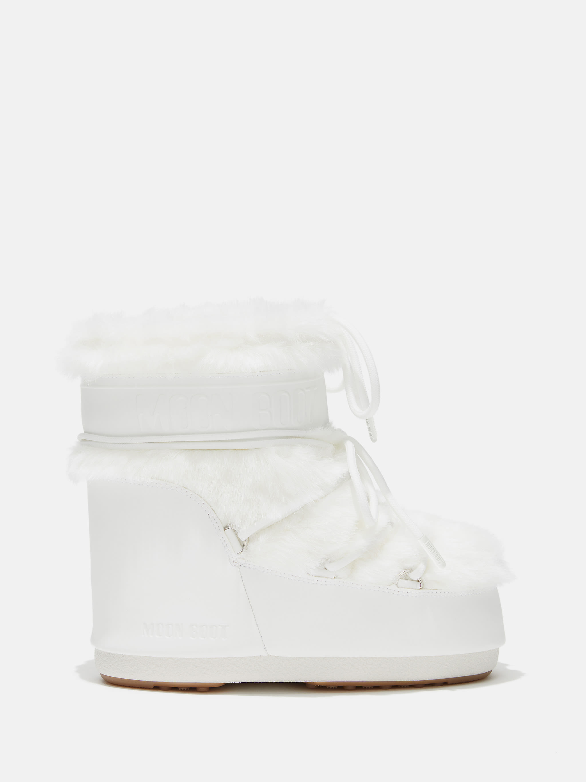 BOTAS ICON LOW WHITE DE PELO SINT&Eacute;TICO