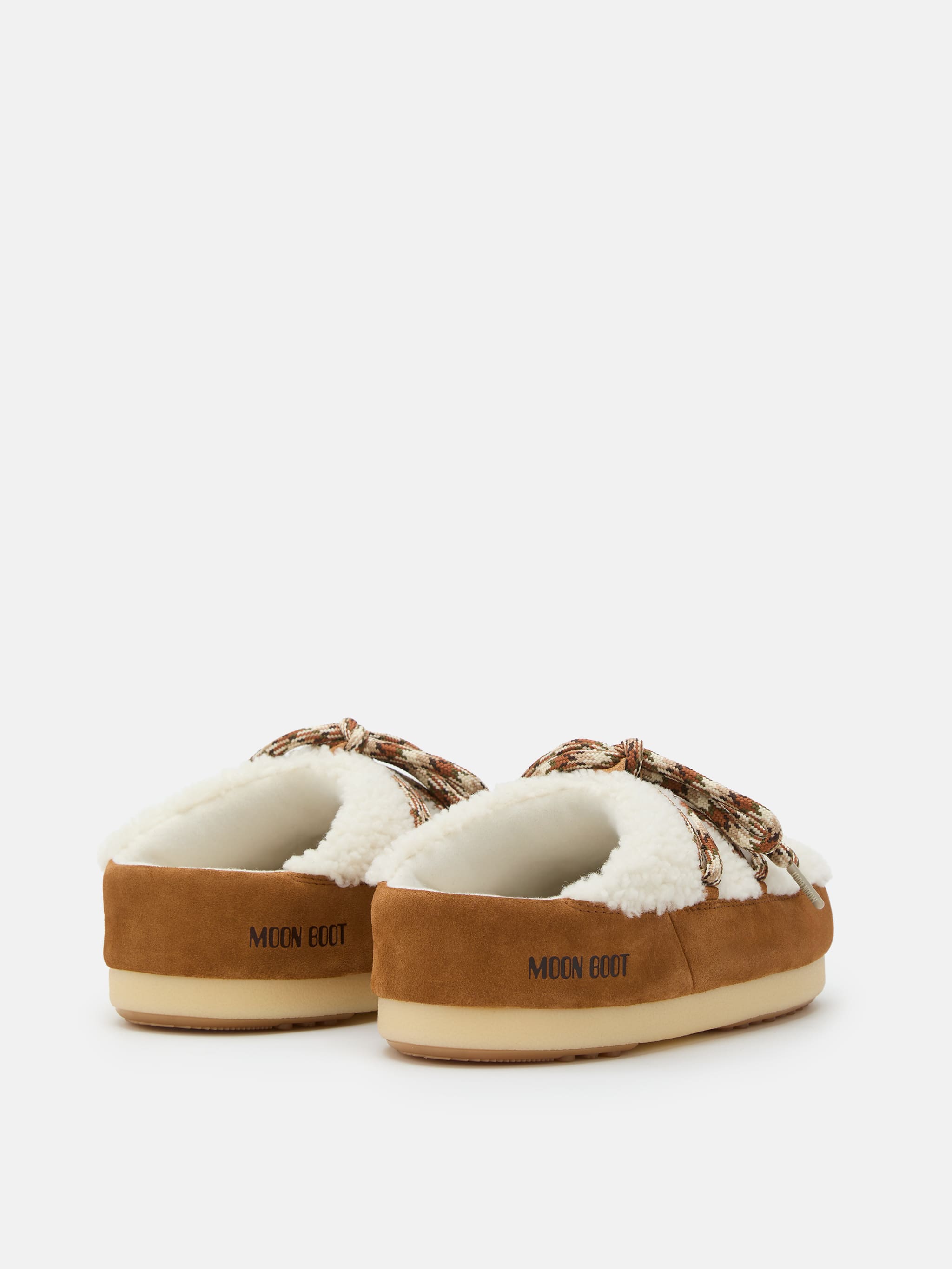 MULE EVX IN SHEARLING MARRONE