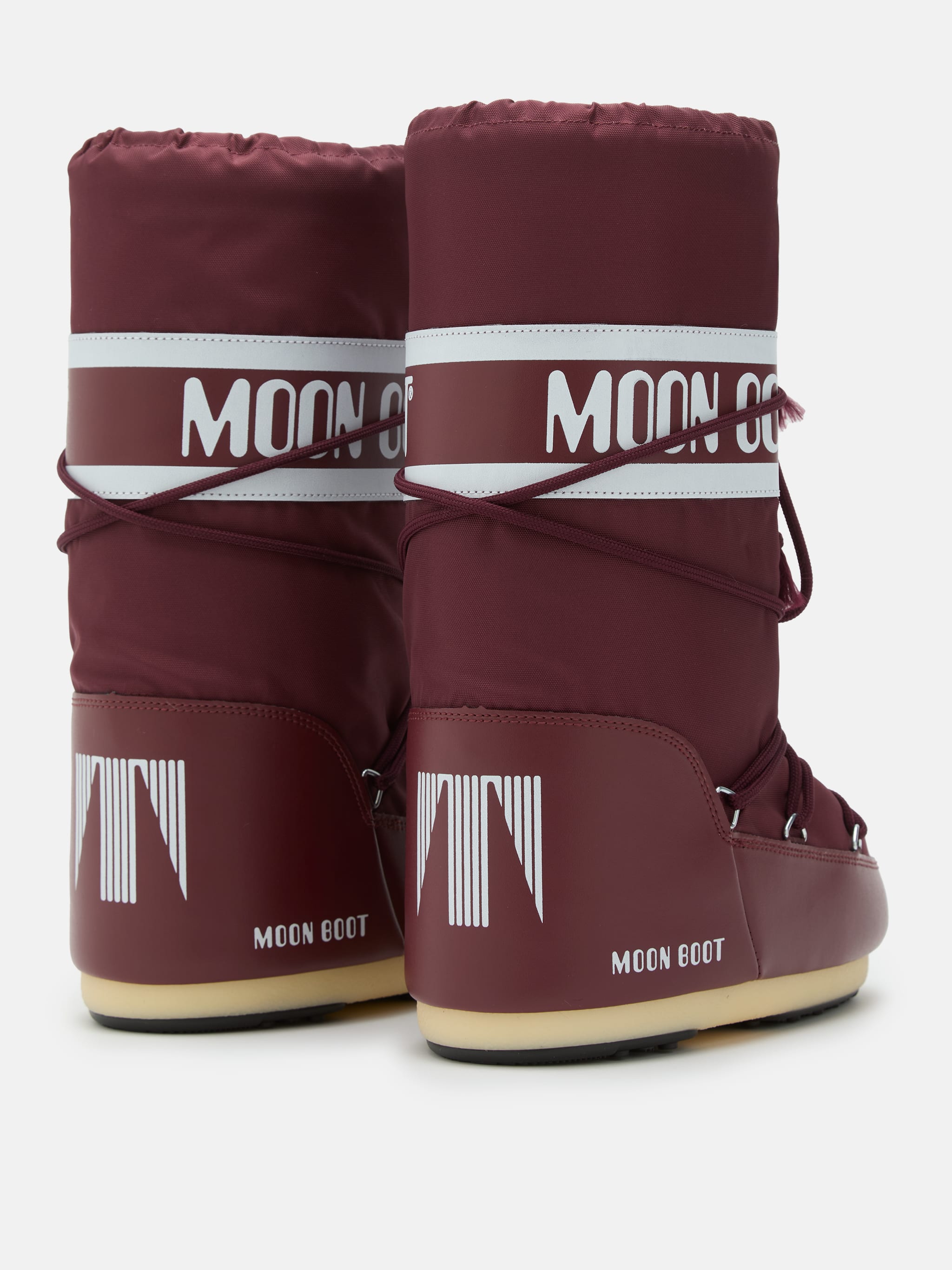 ICON BORDEAUXROTE STIEFEL AUS NYLON