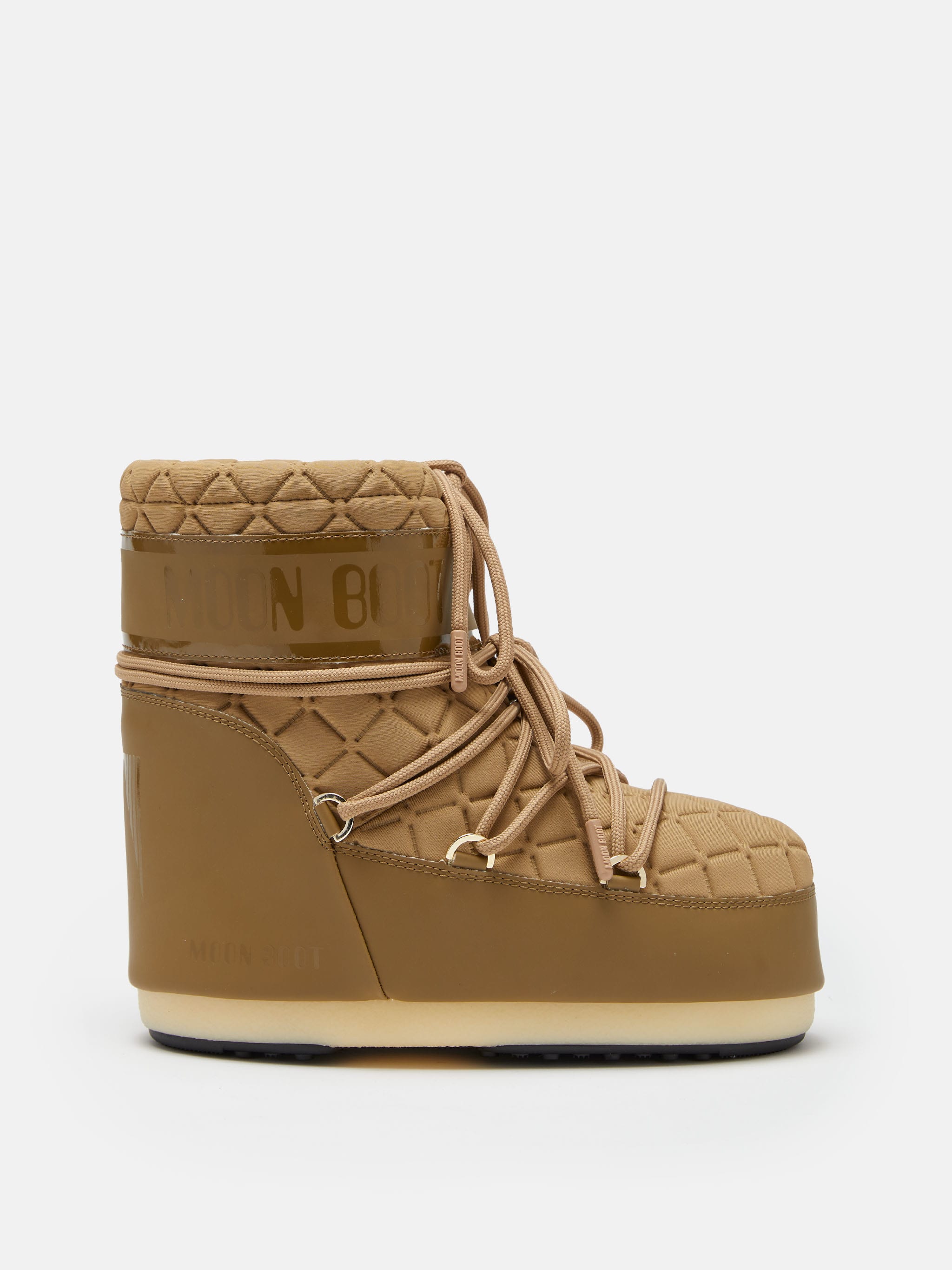 ICON LOW QUILT BROWN BOOTS