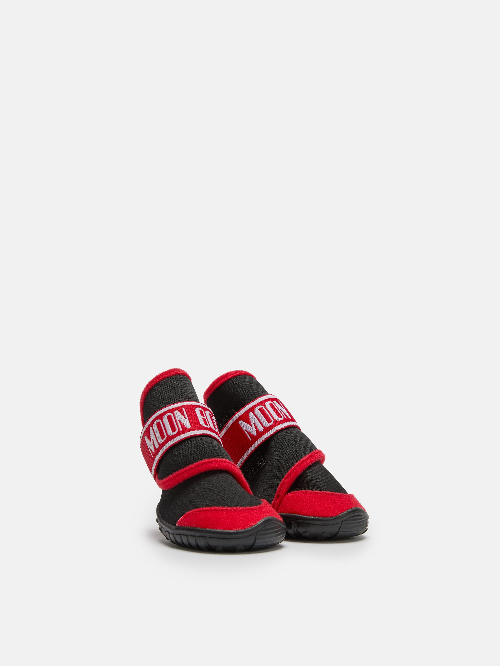 MOON BOOT X POLDO DOG COUTURE STIVALI ROSSI PER CANI