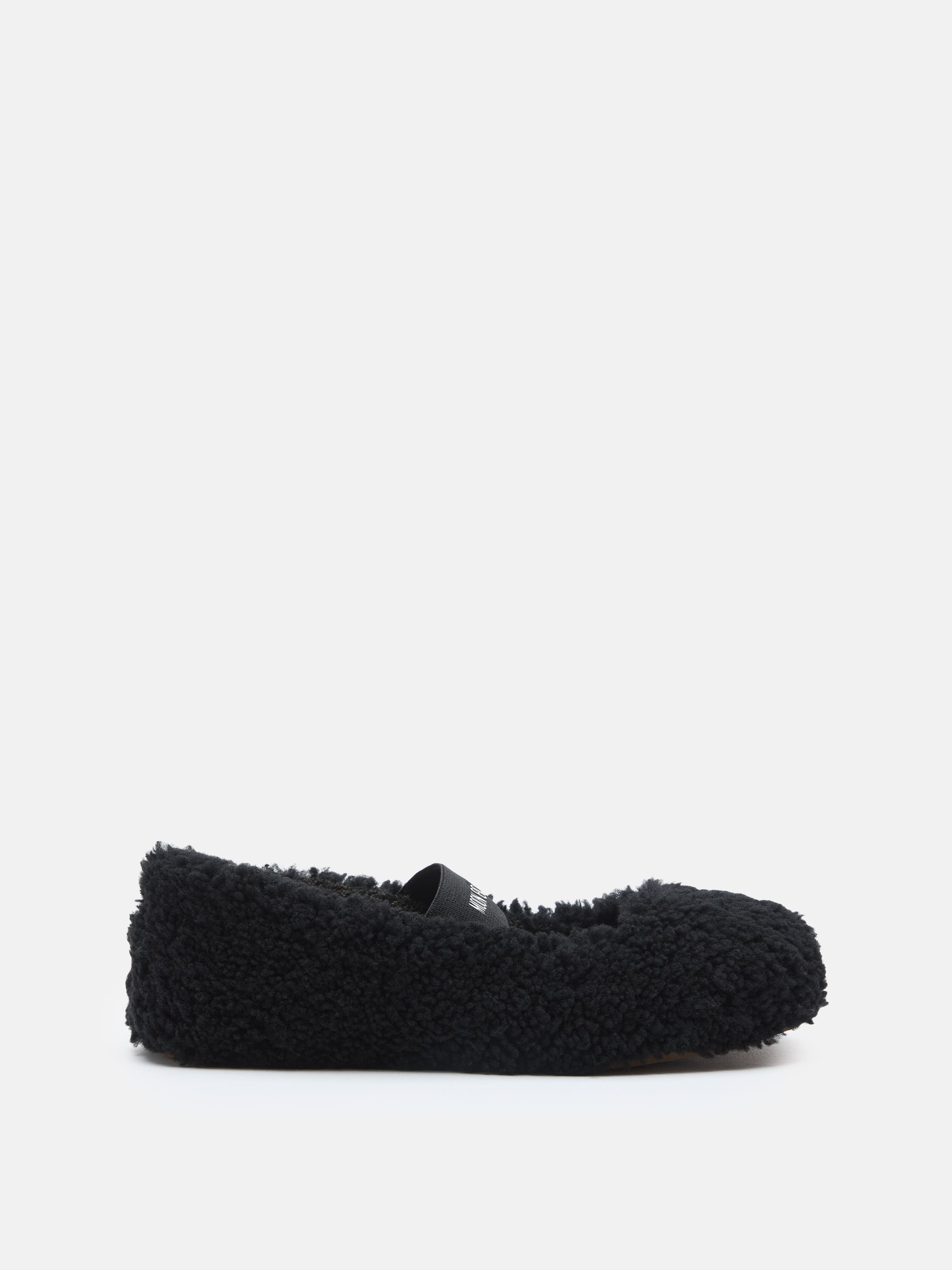 BALLERINES NOIRES EN SHEARLING