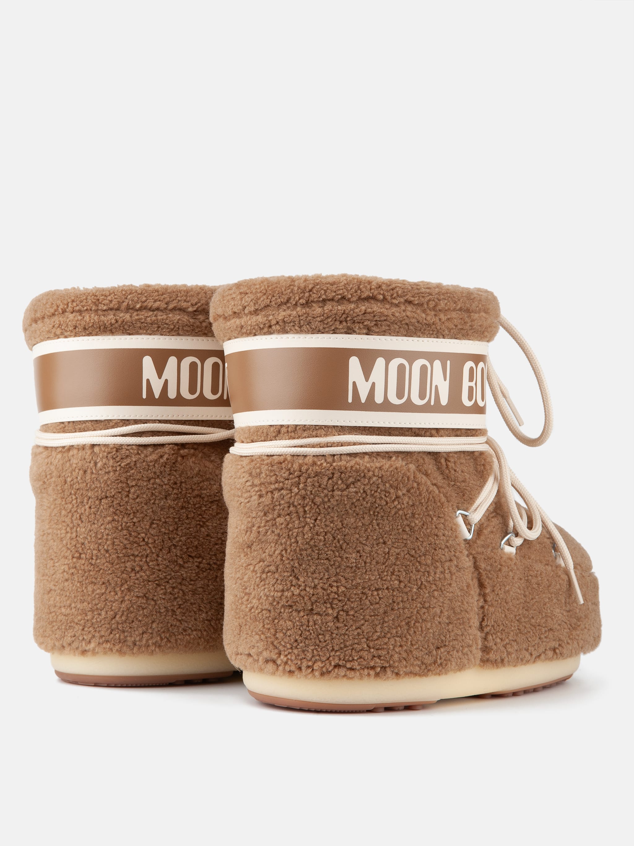 ICON LOW CAMELFARBENE STIEFEL AUS FLEECE image number 1