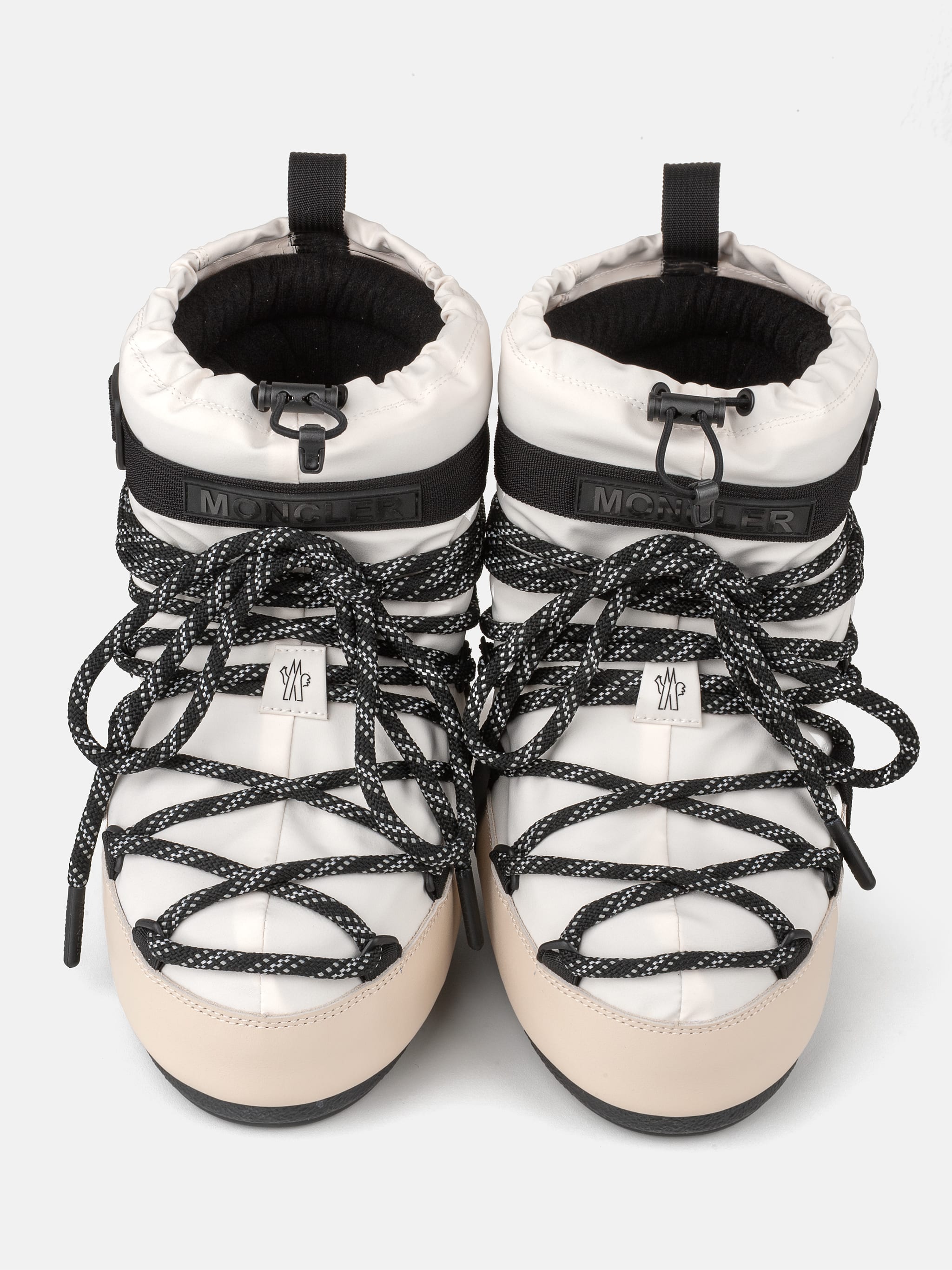 MOON BOOT X MONCLER GRENOBLE ICON LOW WHITE BOOTS image number 2