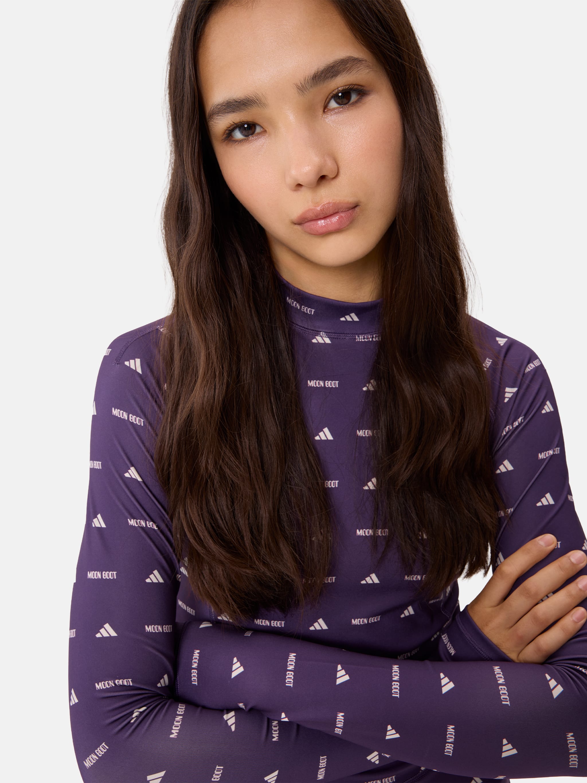 ADIDAS X MOON BOOT PLUM LONG SLEEVE TOP