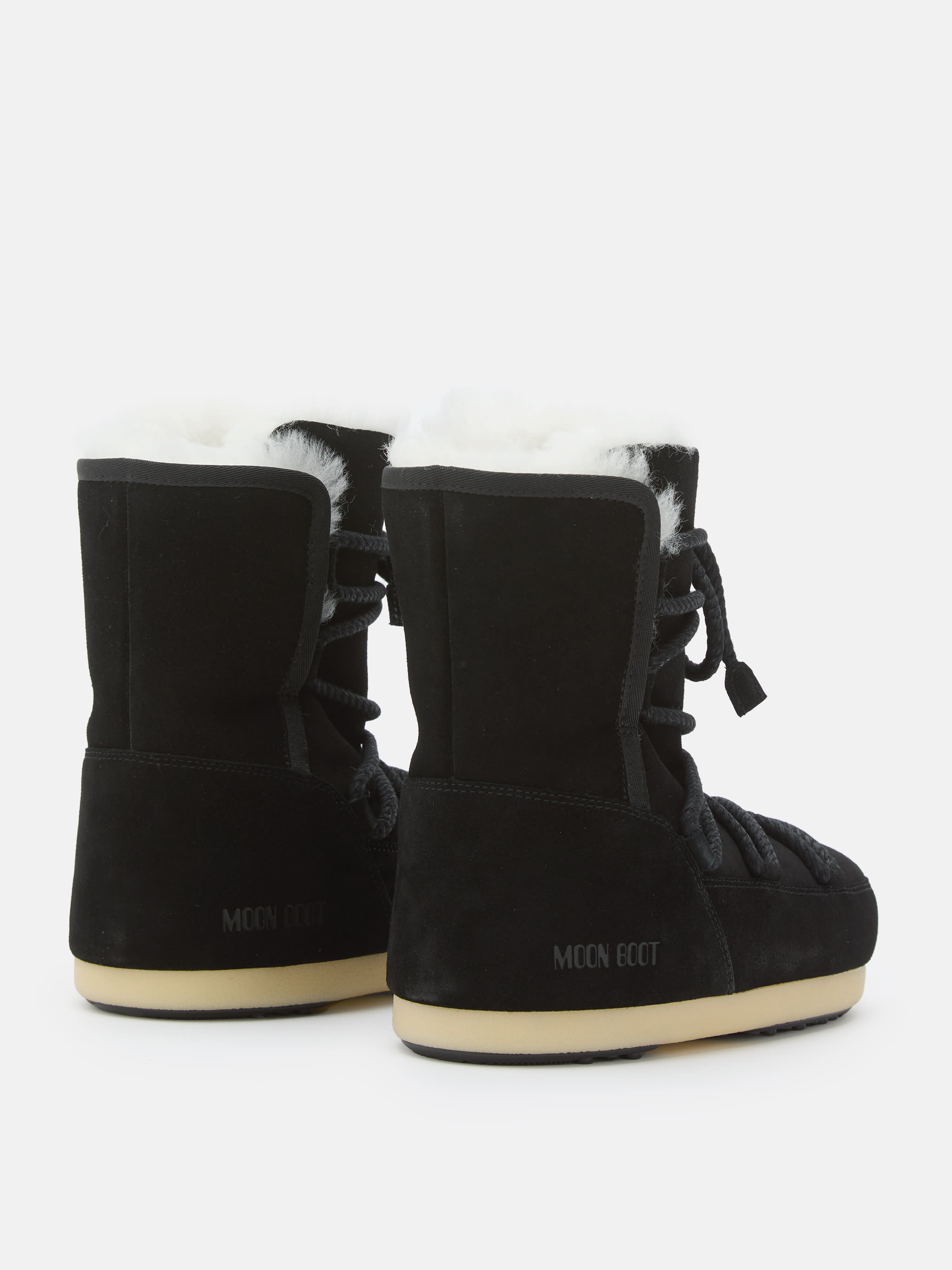 EVX BLACK BOOT SUEDE & SHEARLING BOOTS