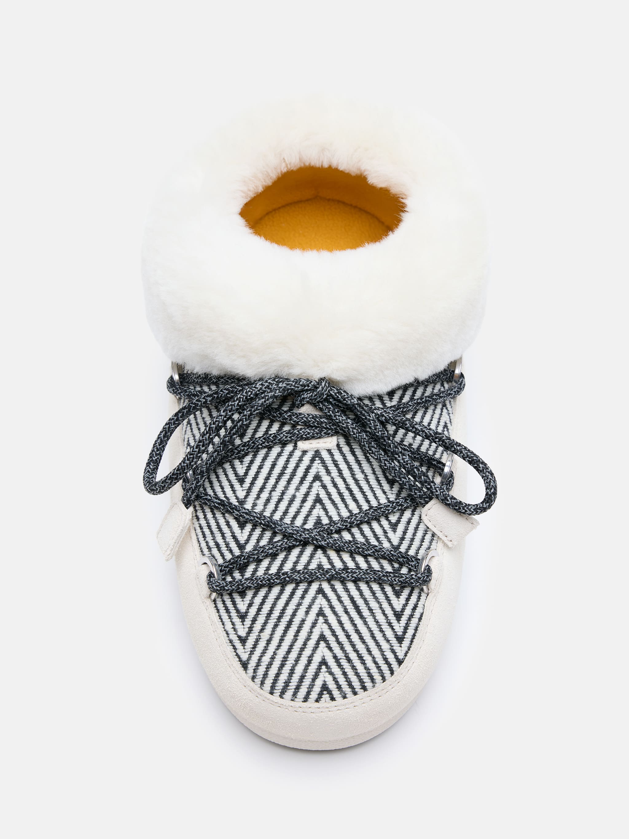 MOON BOOT X GUEST IN RESIDENCE MULES EVX CHALET EN FOURRURE SYNTHÉTIQUE SABLE BLANC image number 3