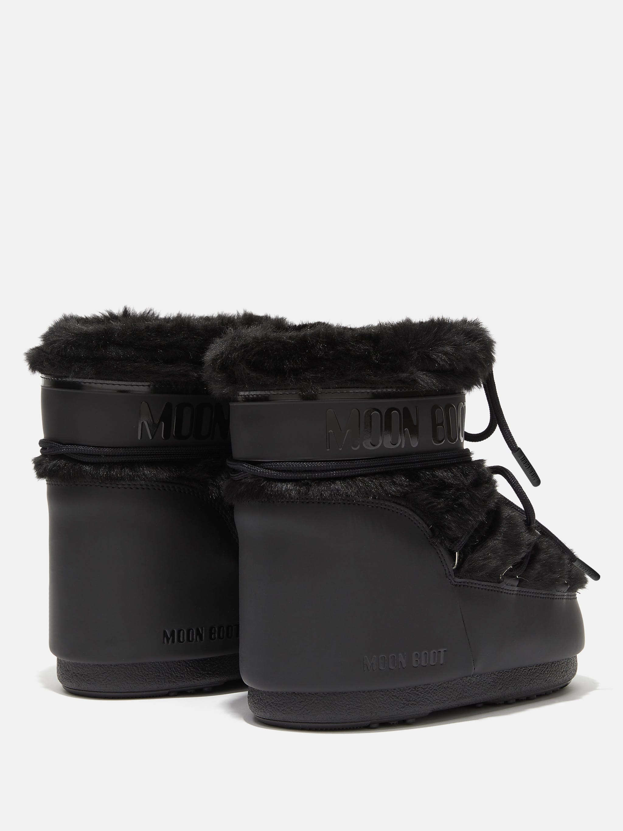 BOTAS ICON LOW BLACK DE PELO SINT&Eacute;TICO