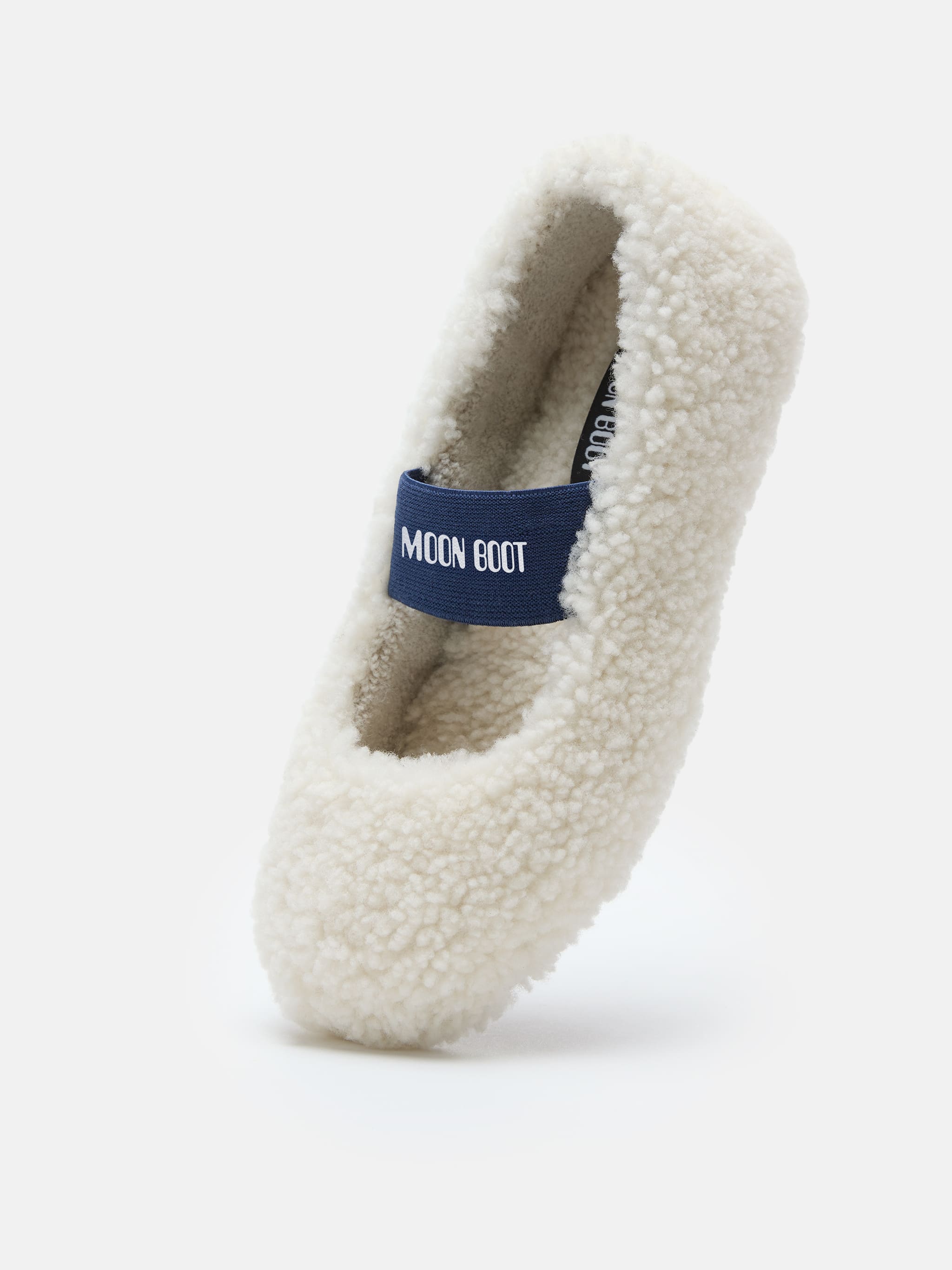 SHEARLING WHITE BALLERINAS image number 3