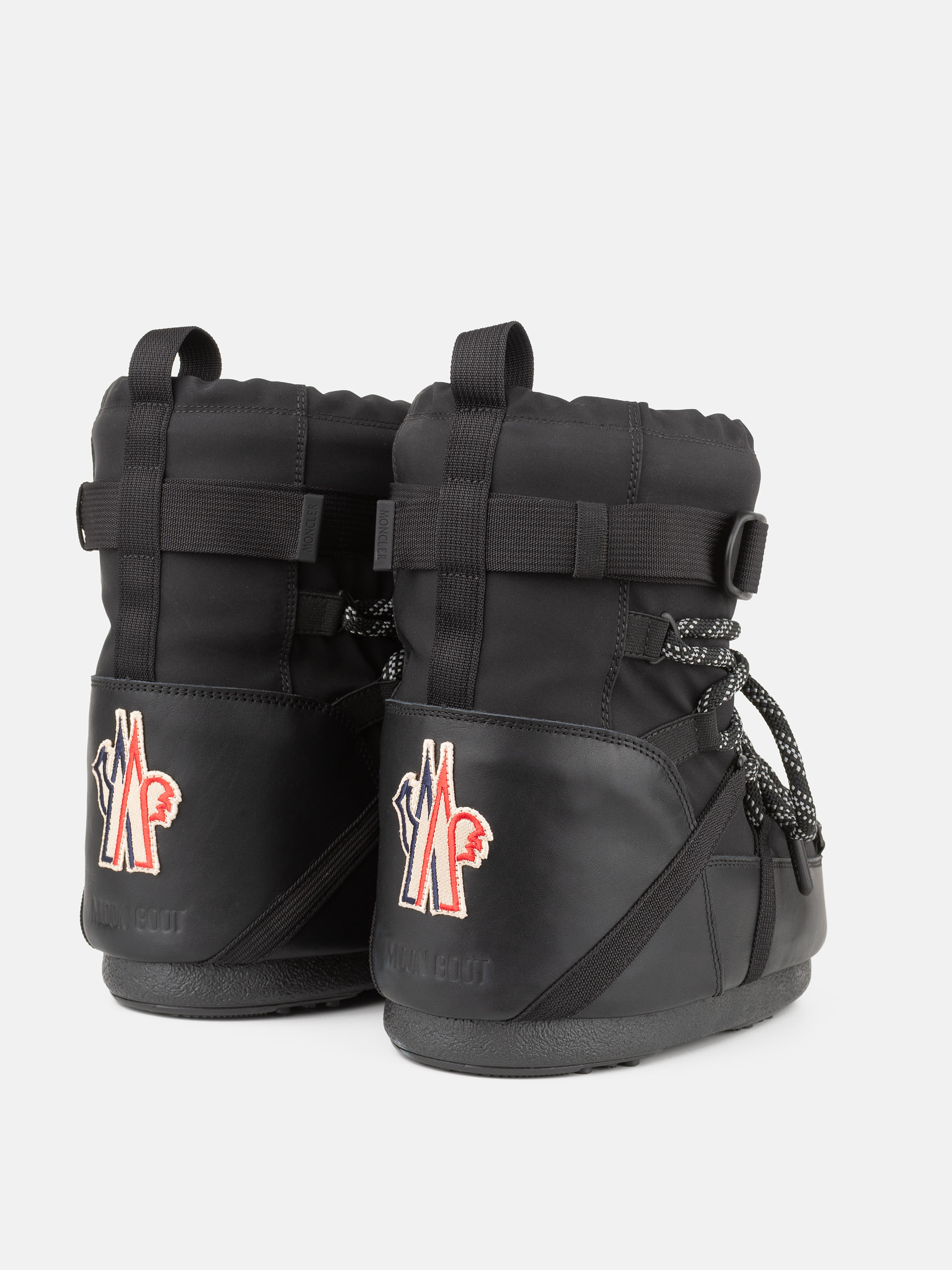 MOON BOOT X MONCLER GRENOBLE BOTTES ICON LOW NOIRES