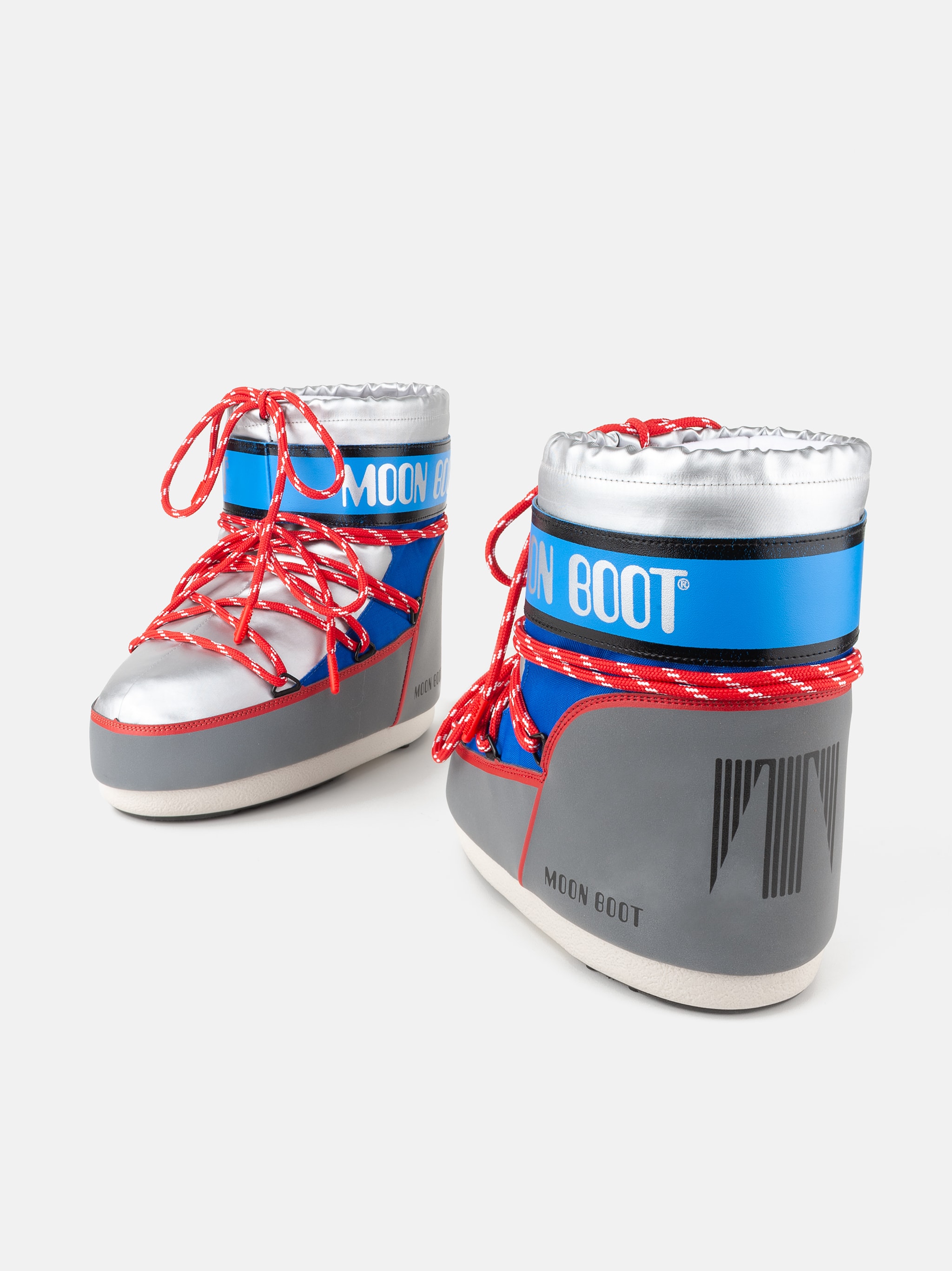 ICON LOW SPACE RACING SILVER BOOTS | Moon Boot®