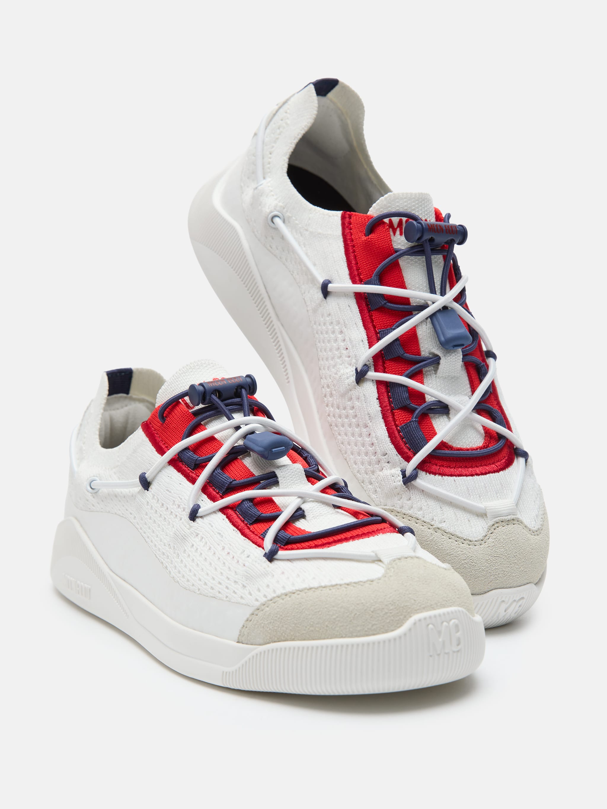 SNEAKER MOONLIGHT BIANCA, BLU E ROSSA image number 3