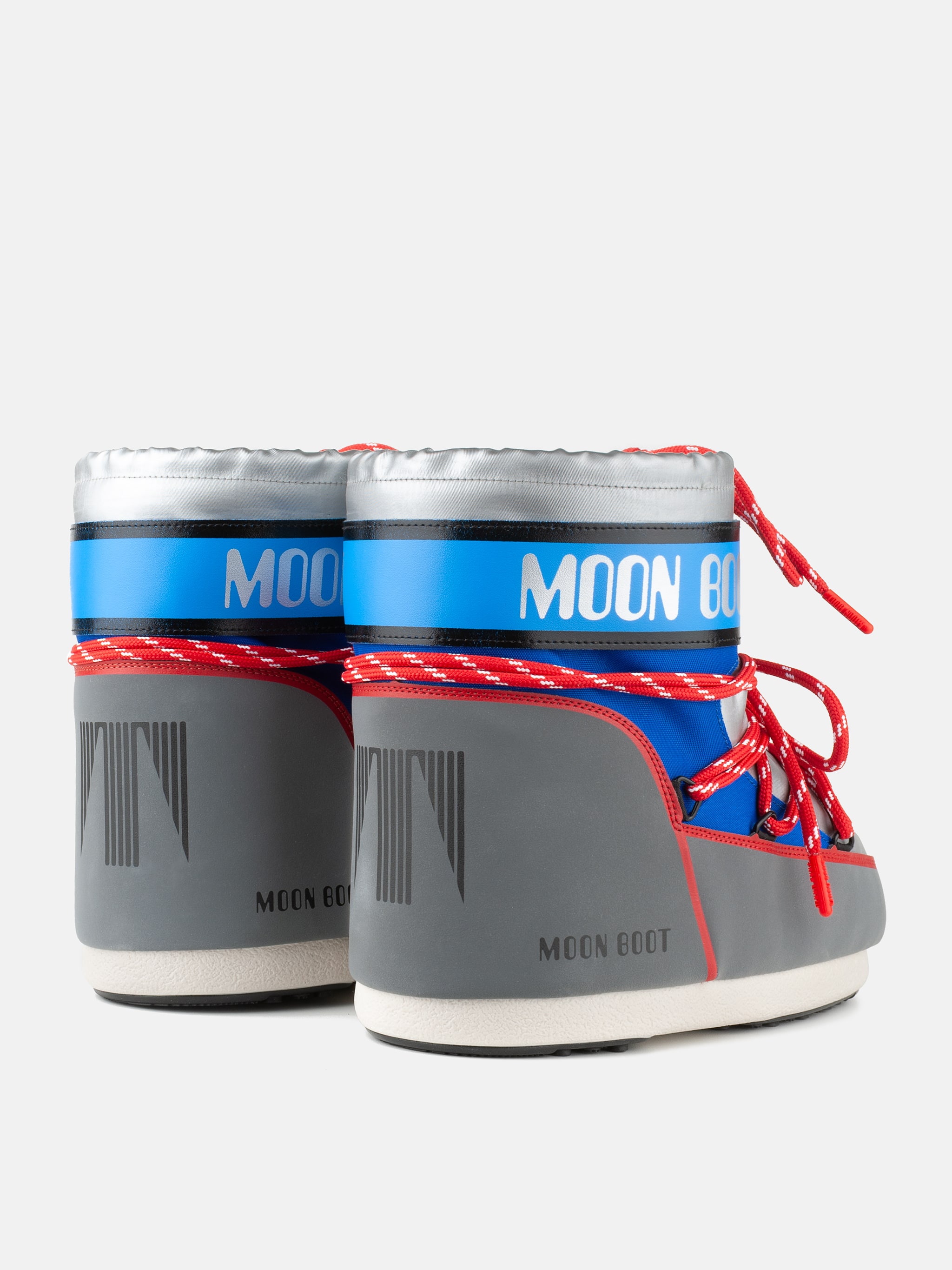 ICON LOW SPACE RACING SILBERFARBENE STIEFEL