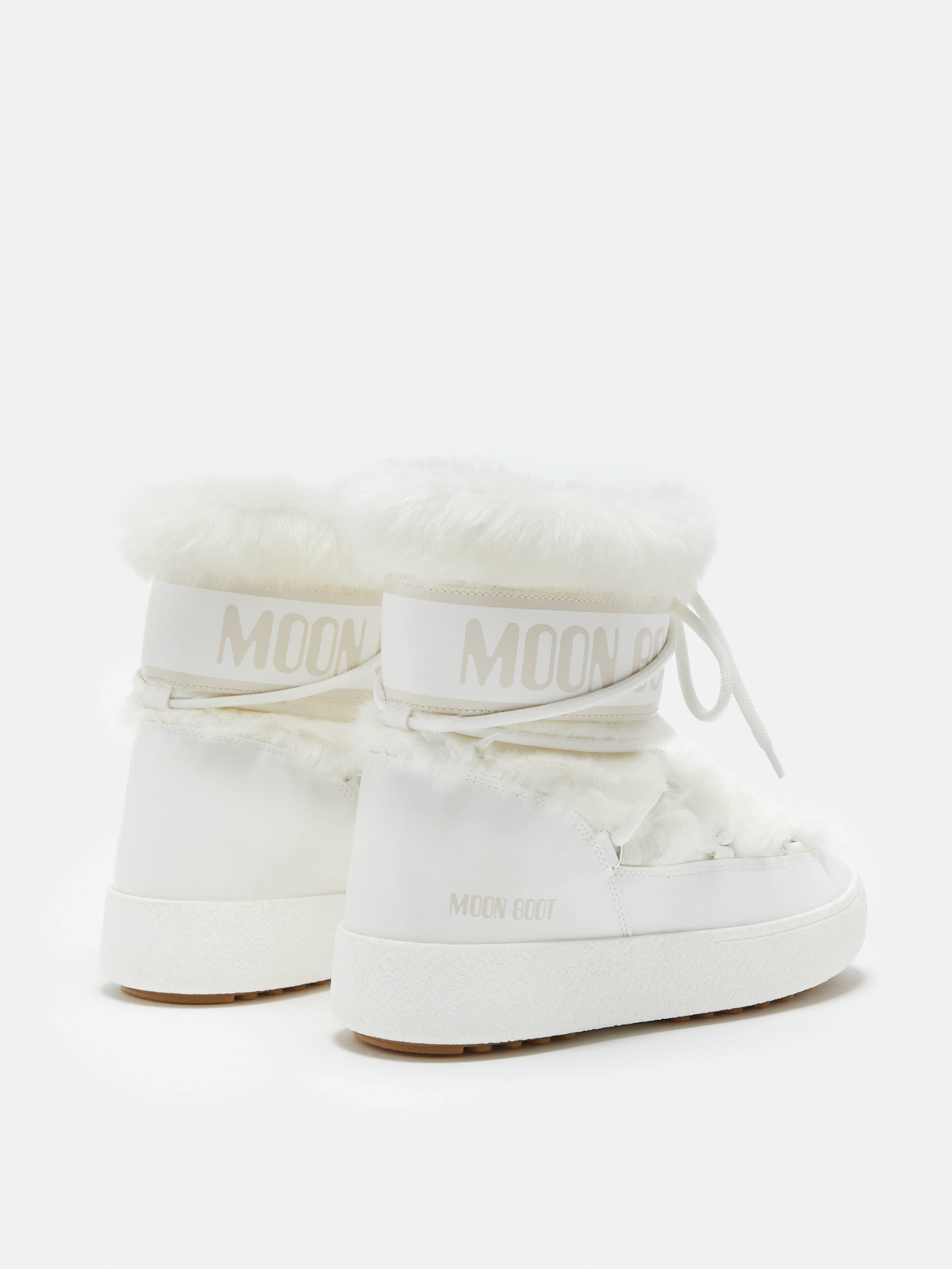 LTRACK LOW FAUX-FUR STIEFEL WEI&szlig;