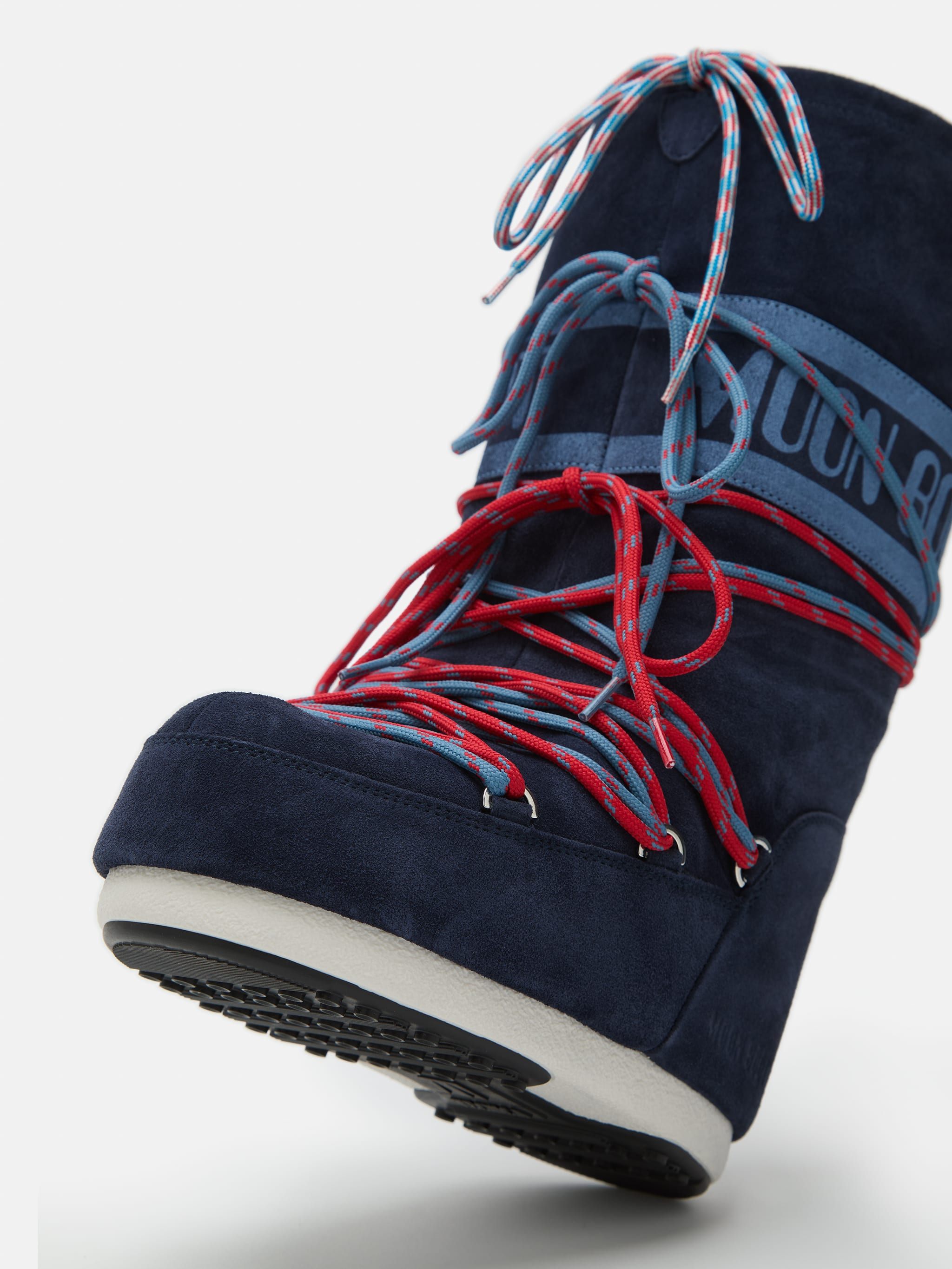 ICON DUNKELBLAUE STIEFEL AUS VELOURSLEDER image number 3