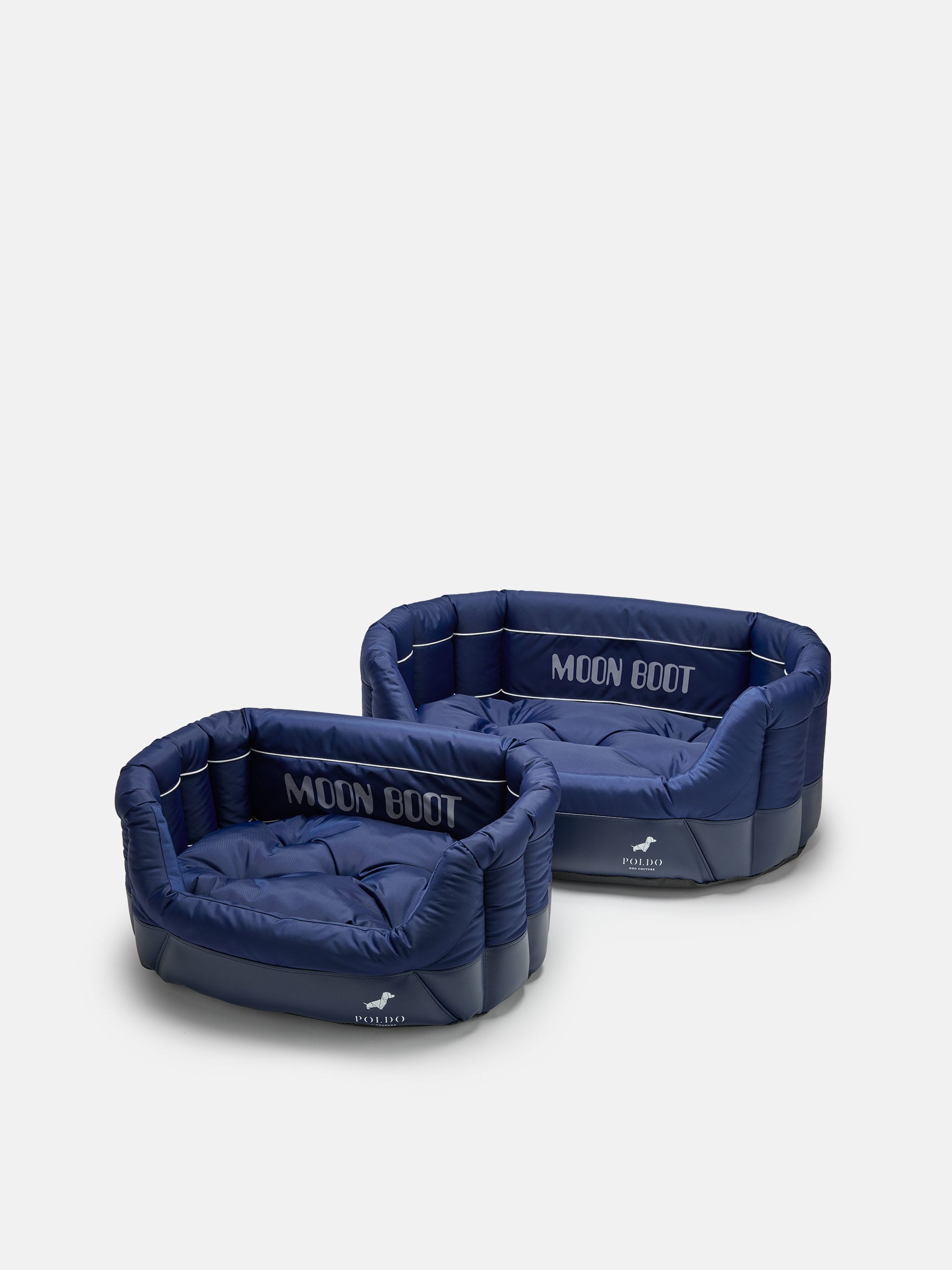 MOON BOOT X POLDO DOG COUTURE BLUE PADDED DOG BED image number 4