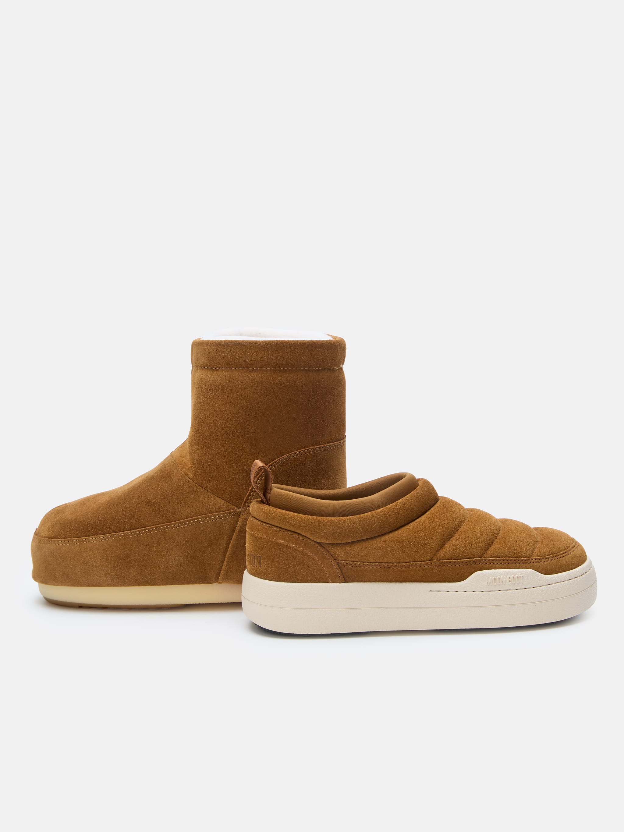PARK SNEAKER SOFT MARRONE IN PELLE SCAMOSCIATA image number 4